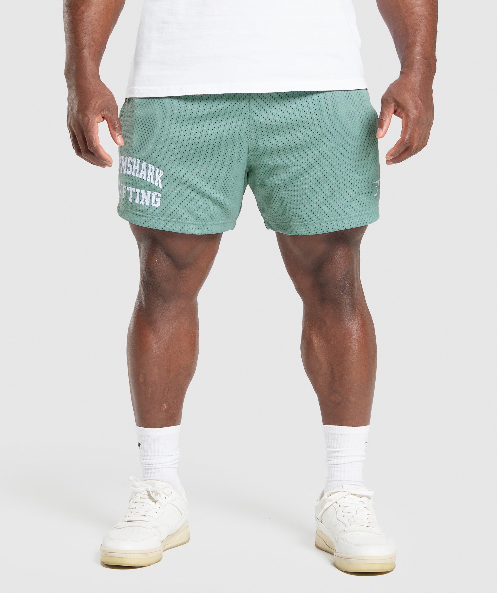 Lifting Mesh 5" Shorts - Celeste Blue