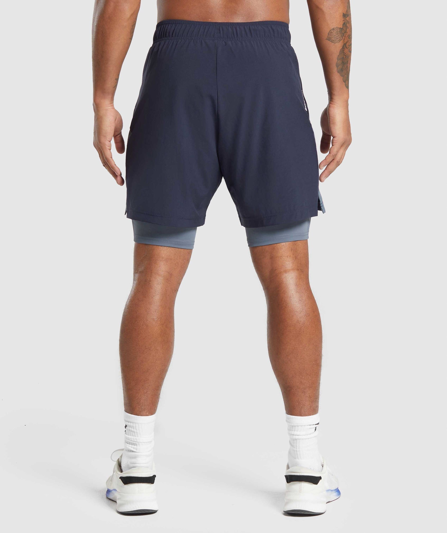 Sport 7" 2 in 1 Shorts - Heavy Blue/Iron Blue