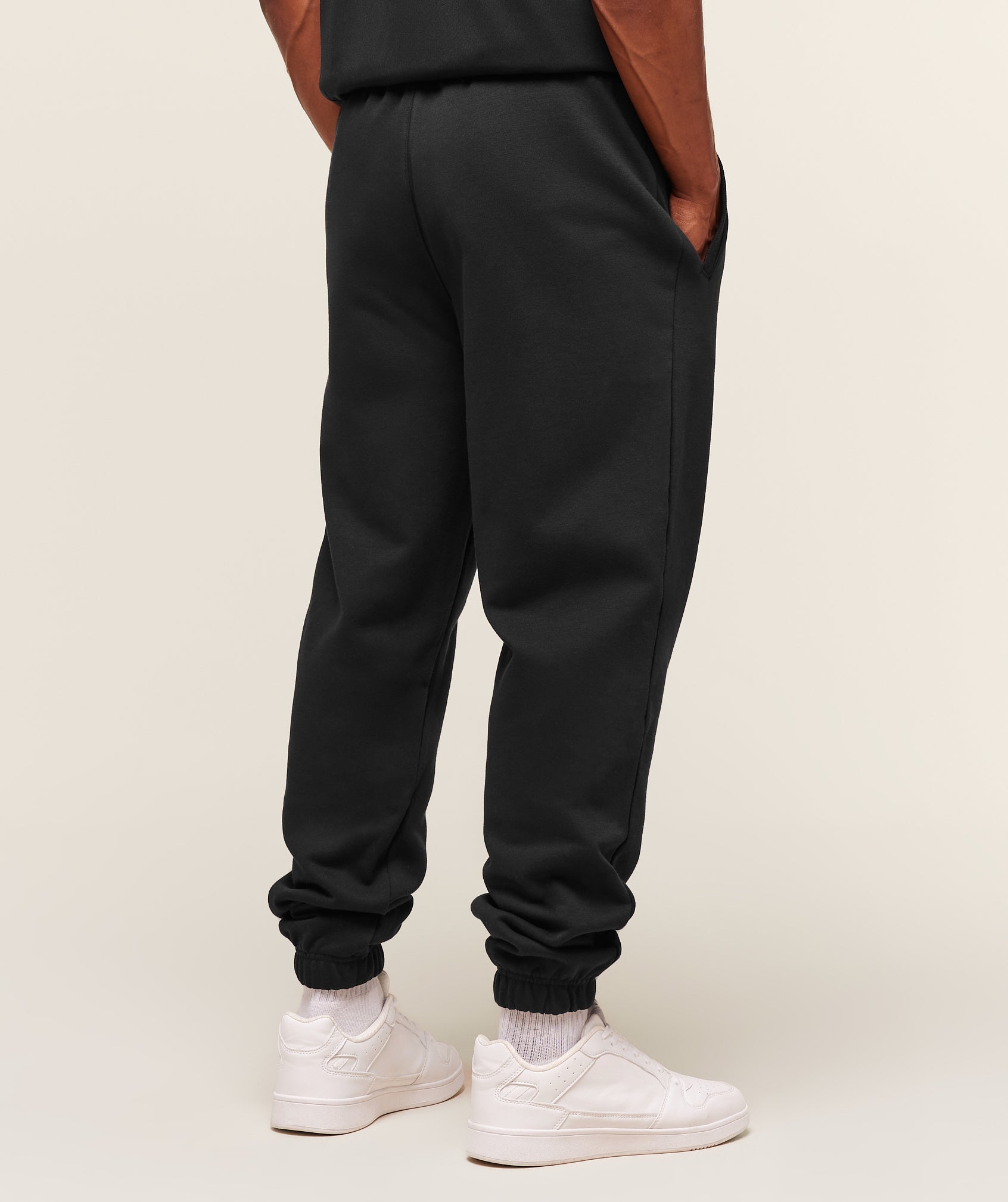 Varsity Oversized Joggers - Black