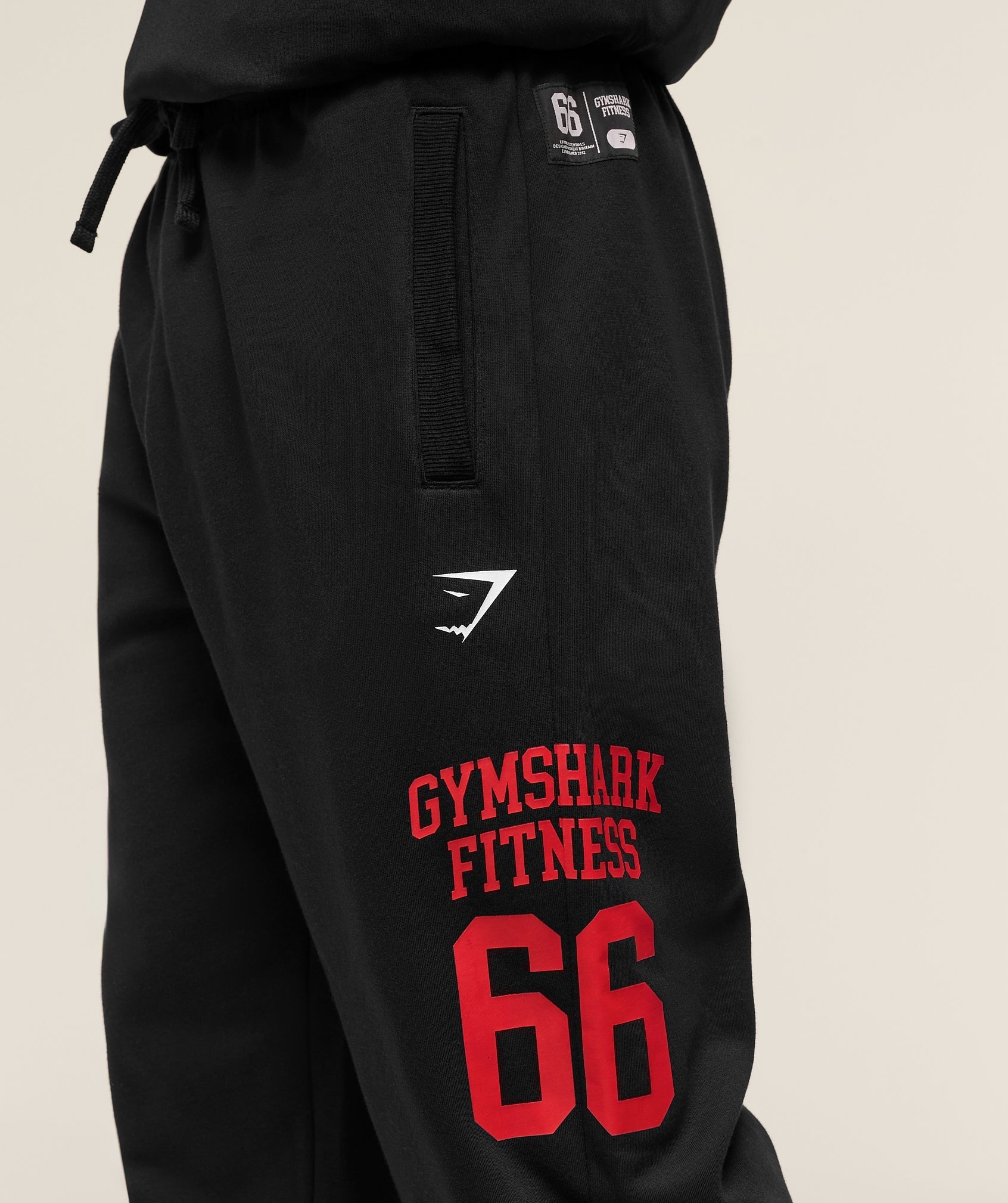 Varsity Oversized Joggers - Black