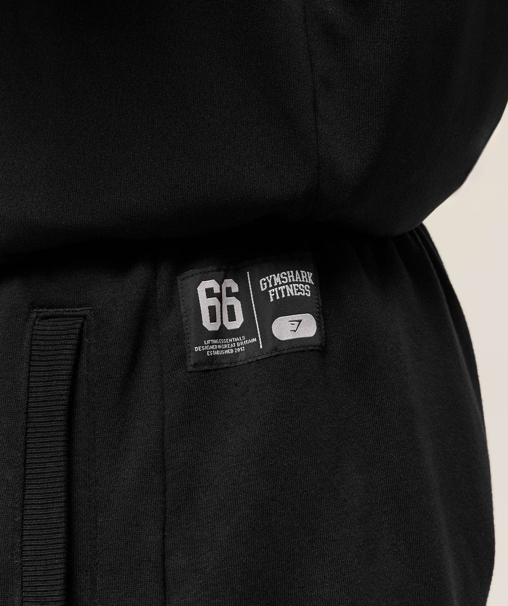 Varsity Oversized Joggers - Black