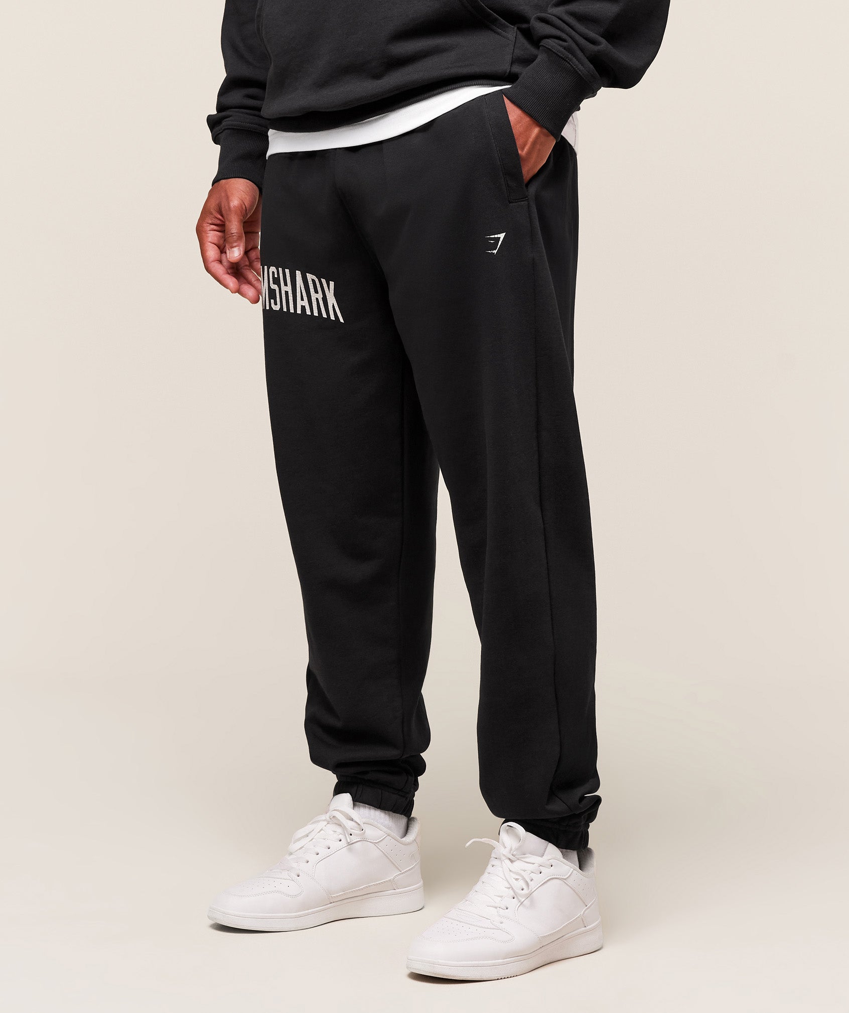 Worn Graphic Jogger - Black