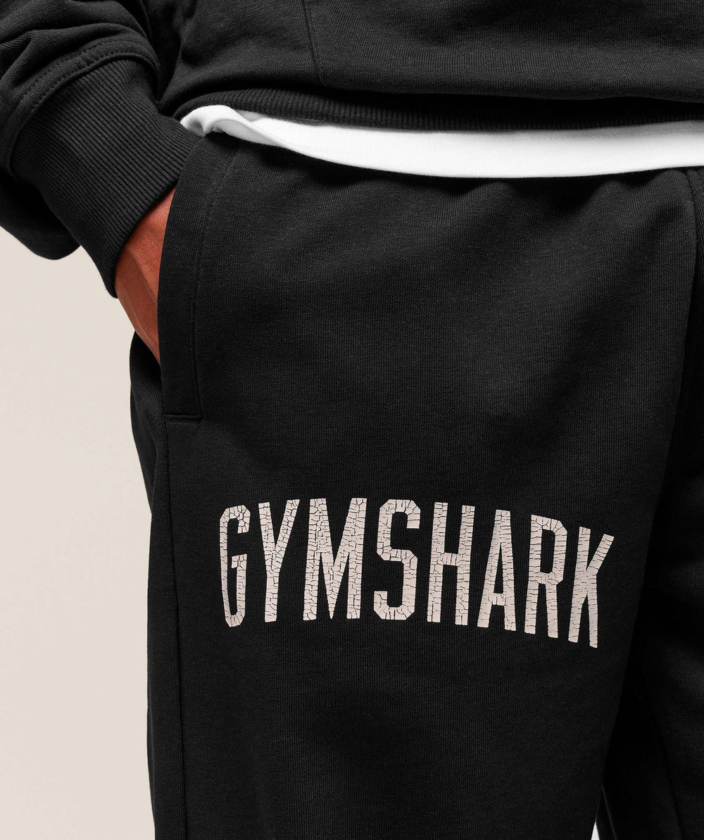 Worn Graphic Jogger - Black