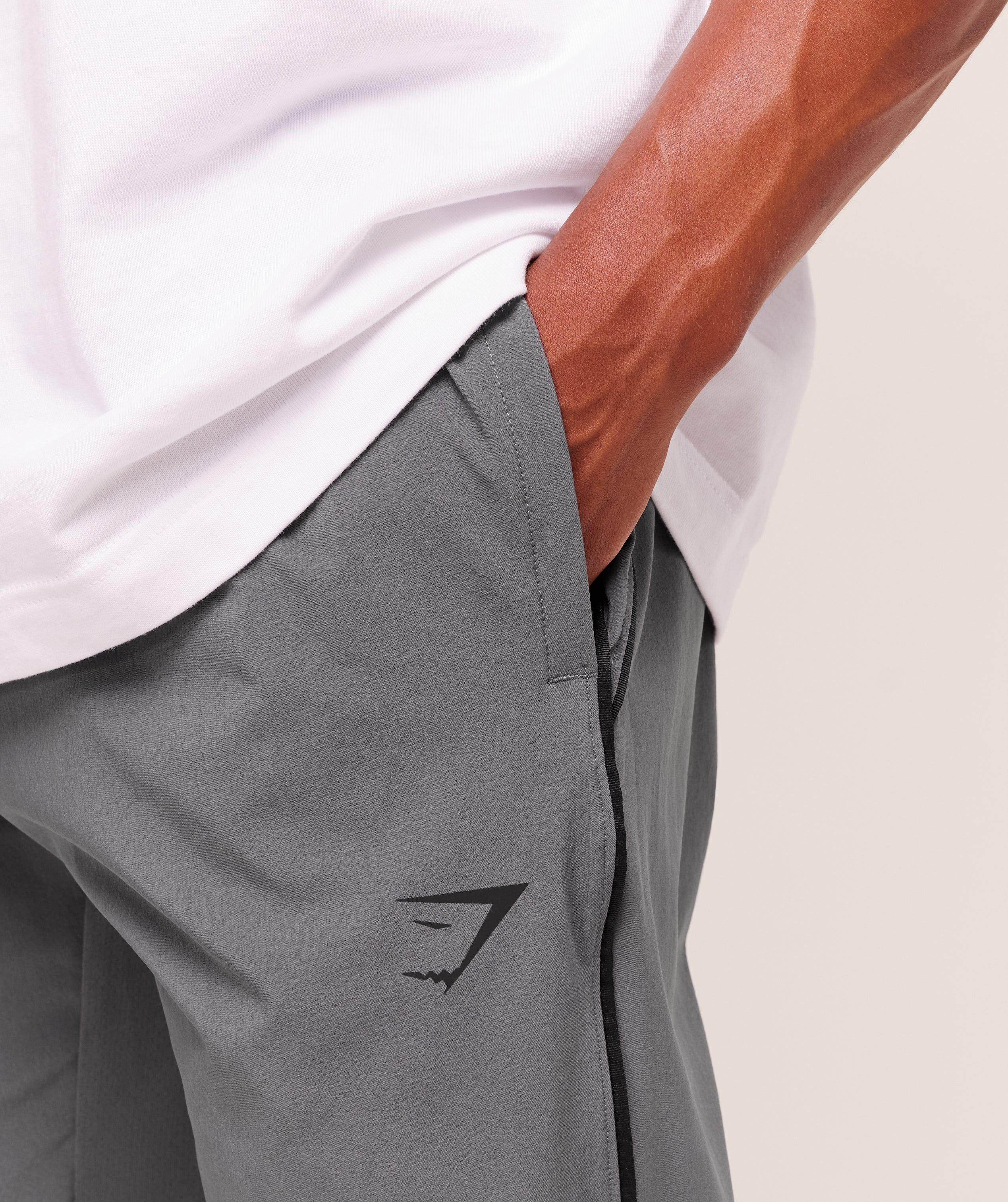 Arrival Woven Block Joggers - Dark Grey