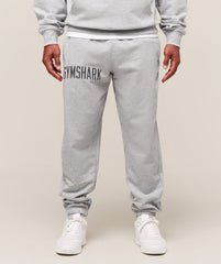 Worn Graphic Jogger - Light Grey Core Marl