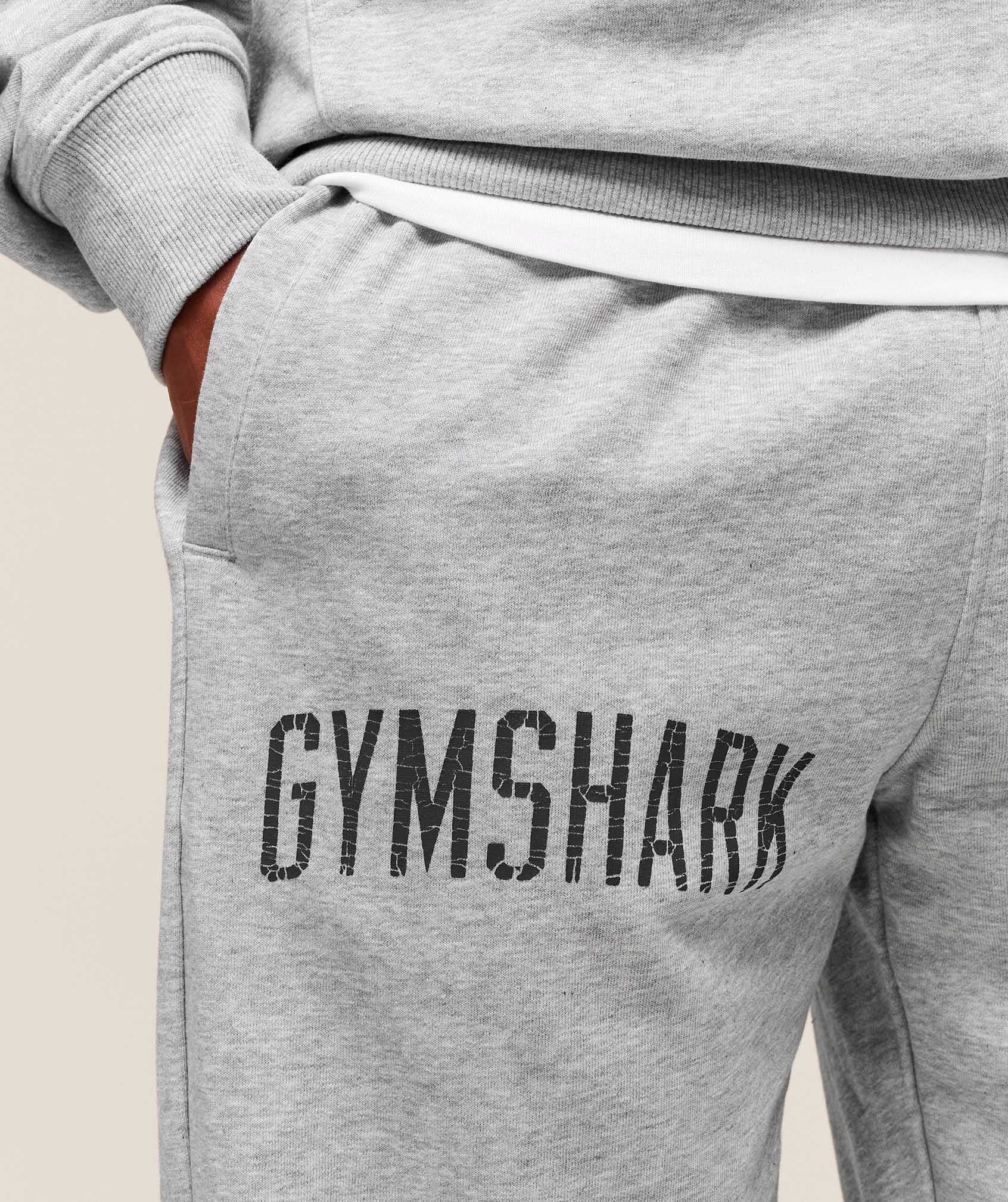 Worn Graphic Jogger - Light Grey Core Marl