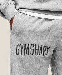 Worn Graphic Jogger - Light Grey Core Marl