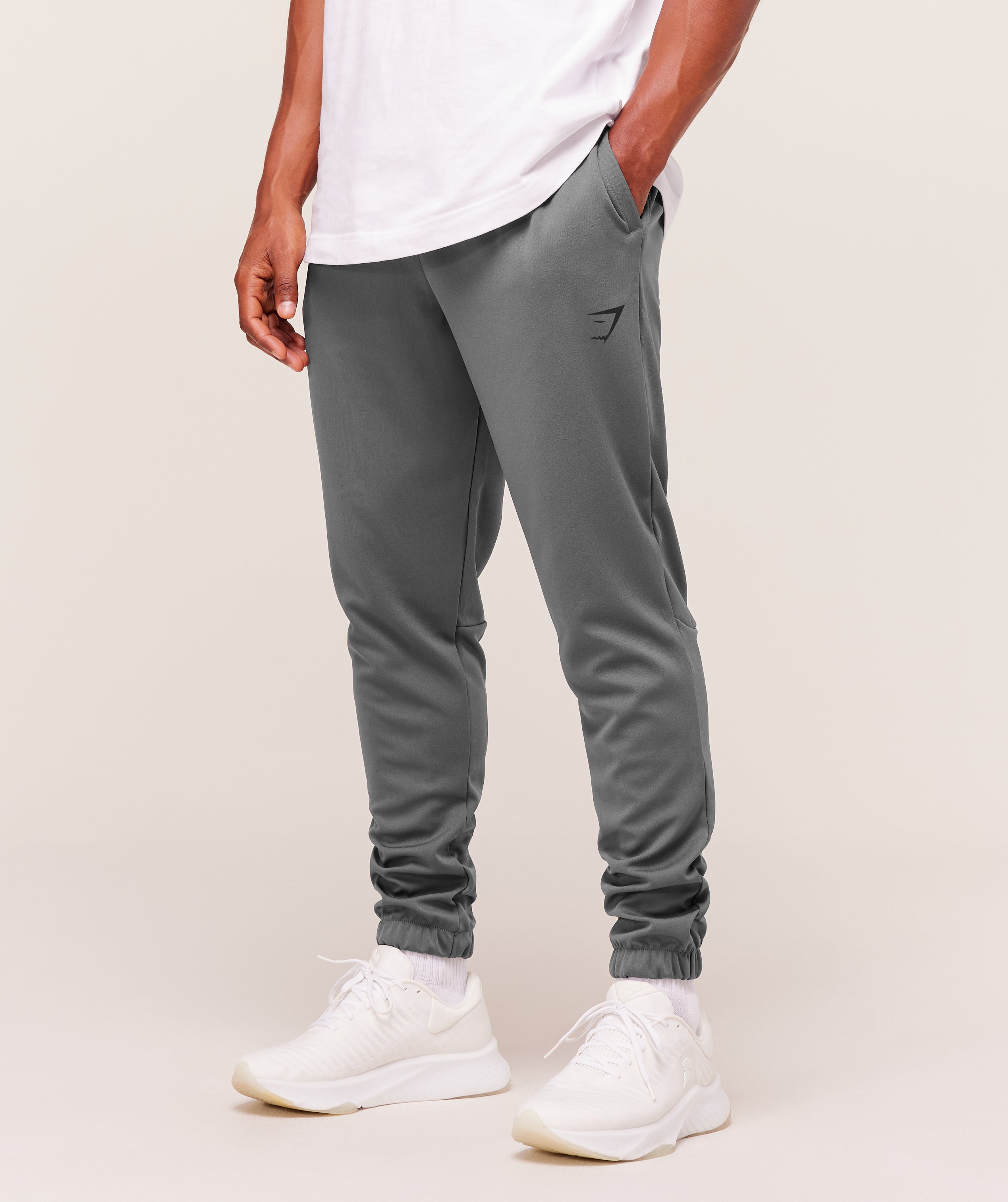 Arrival Knit Block Joggers - Dark Grey