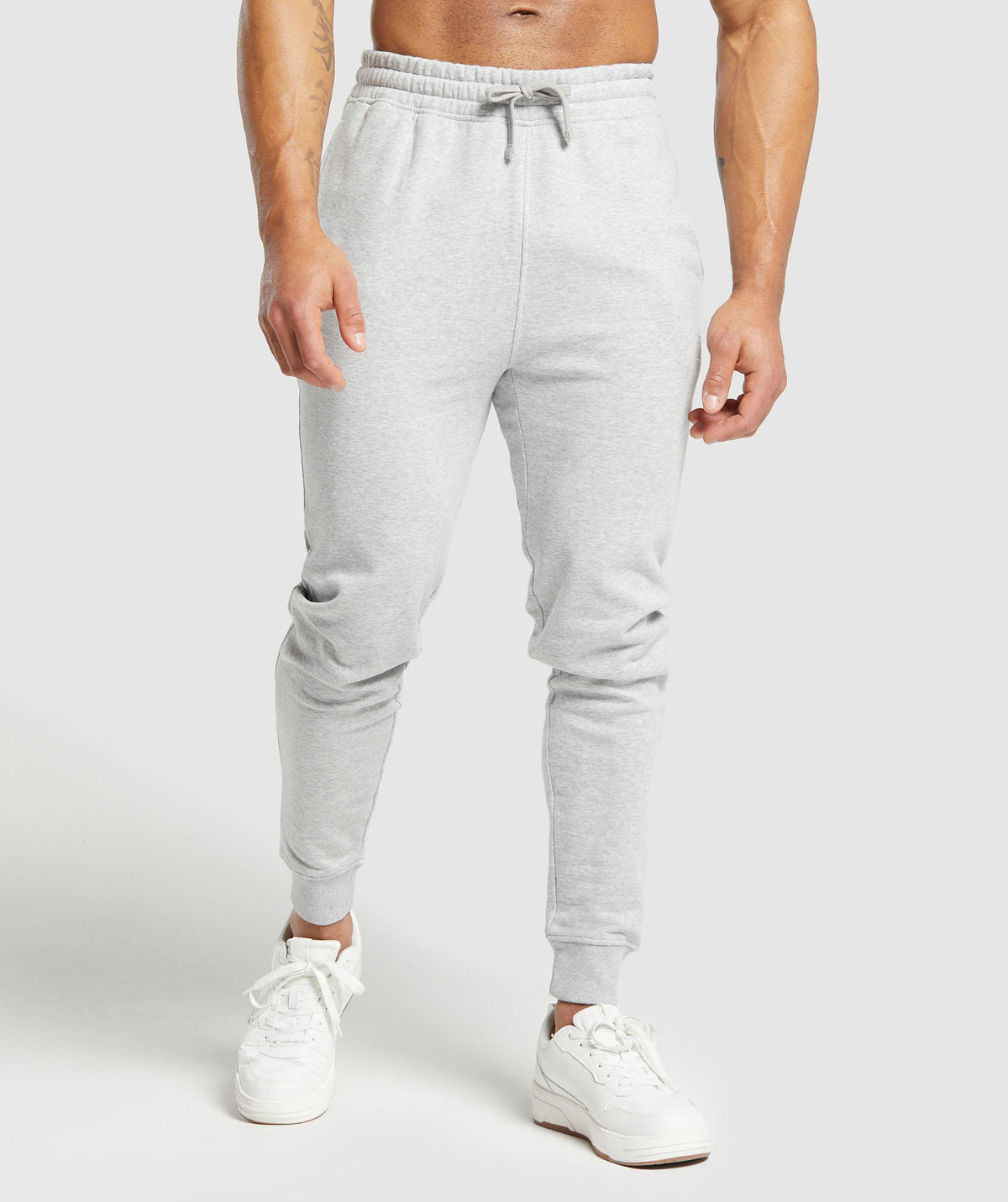 Crest Joggers - Light Grey Marl