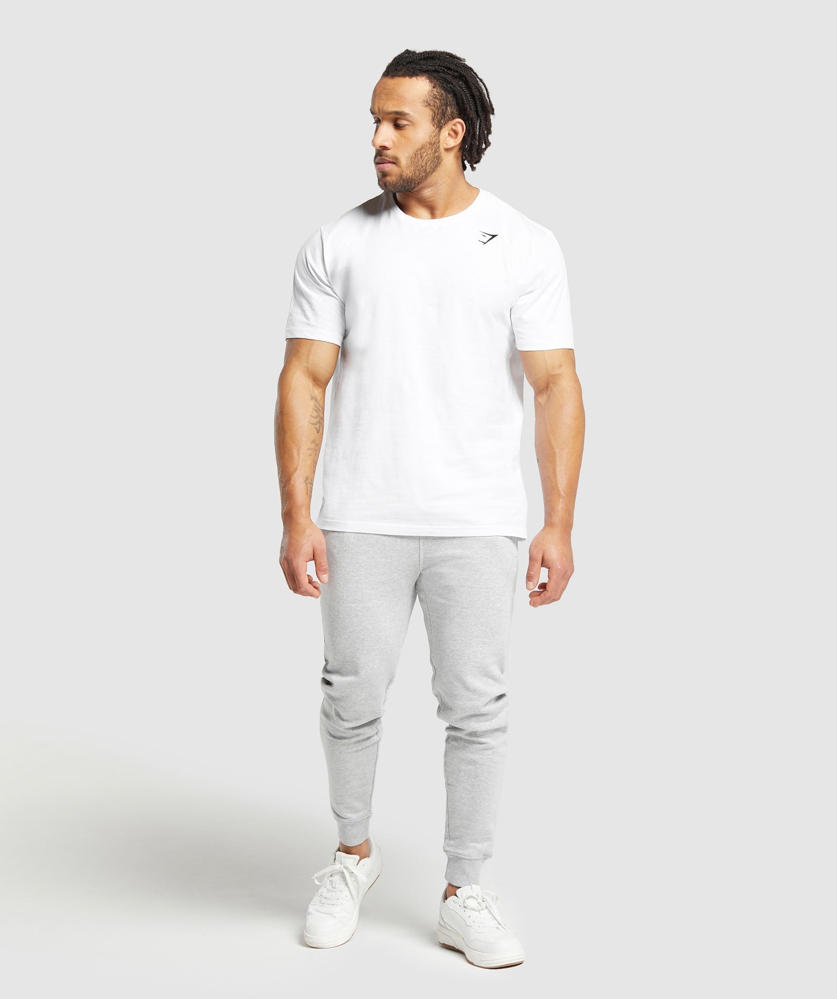 Crest Joggers - Light Grey Marl