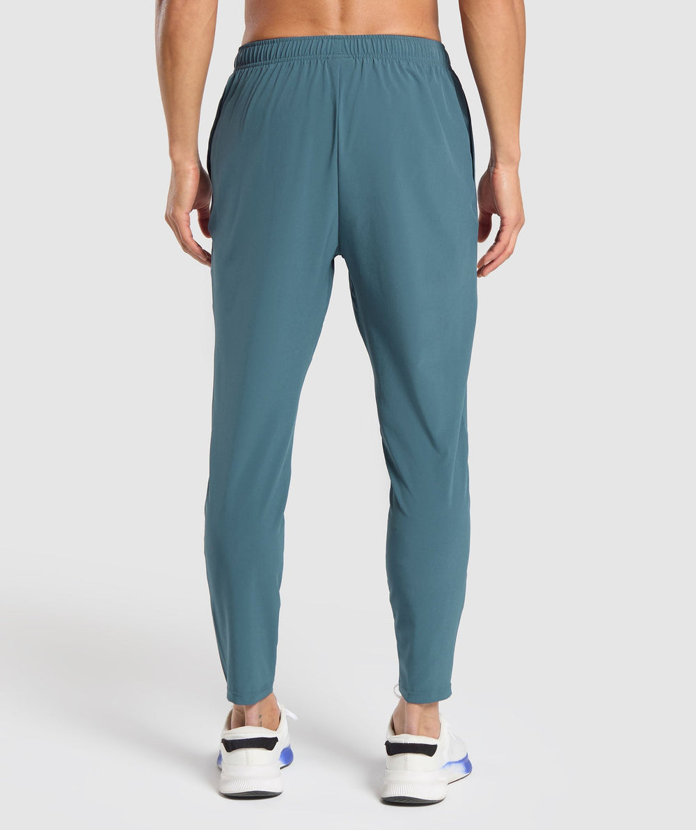 Script Woven Joggers - Cargo Blue