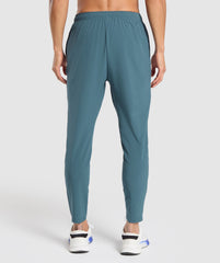 Script Woven Joggers - Cargo Blue