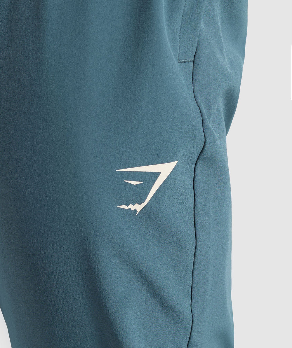 Script Woven Joggers - Cargo Blue