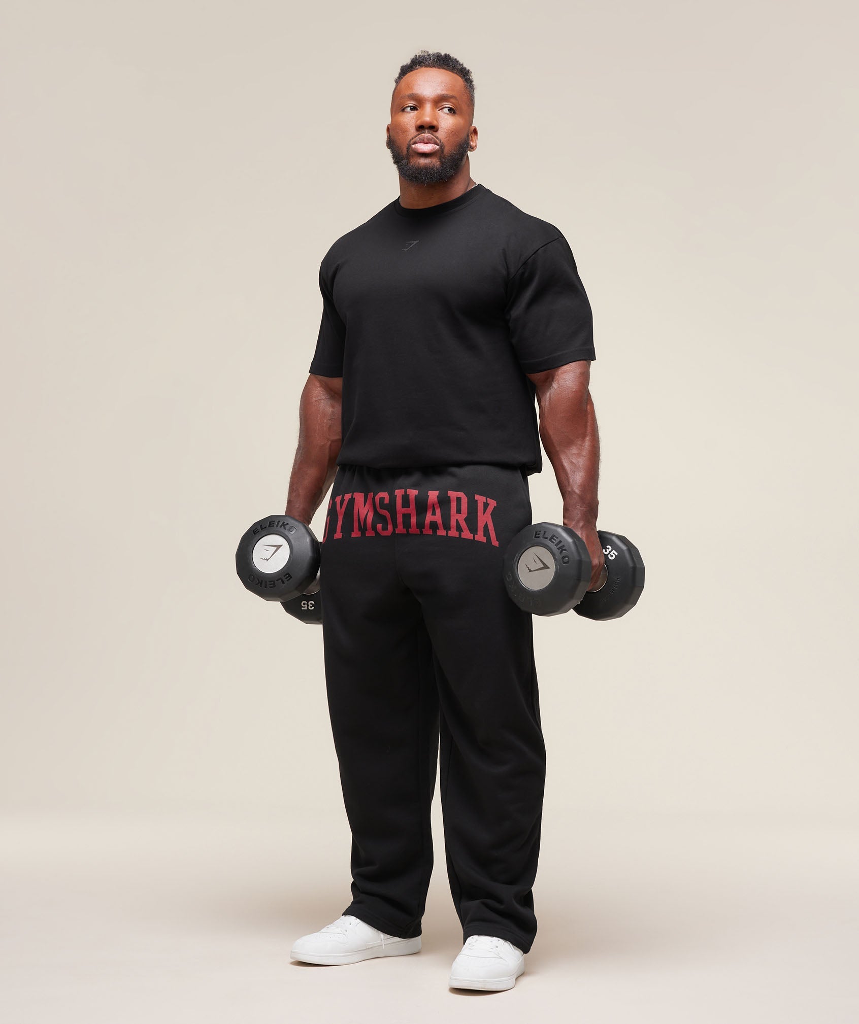 Built Different Straight Leg Joggers - Black