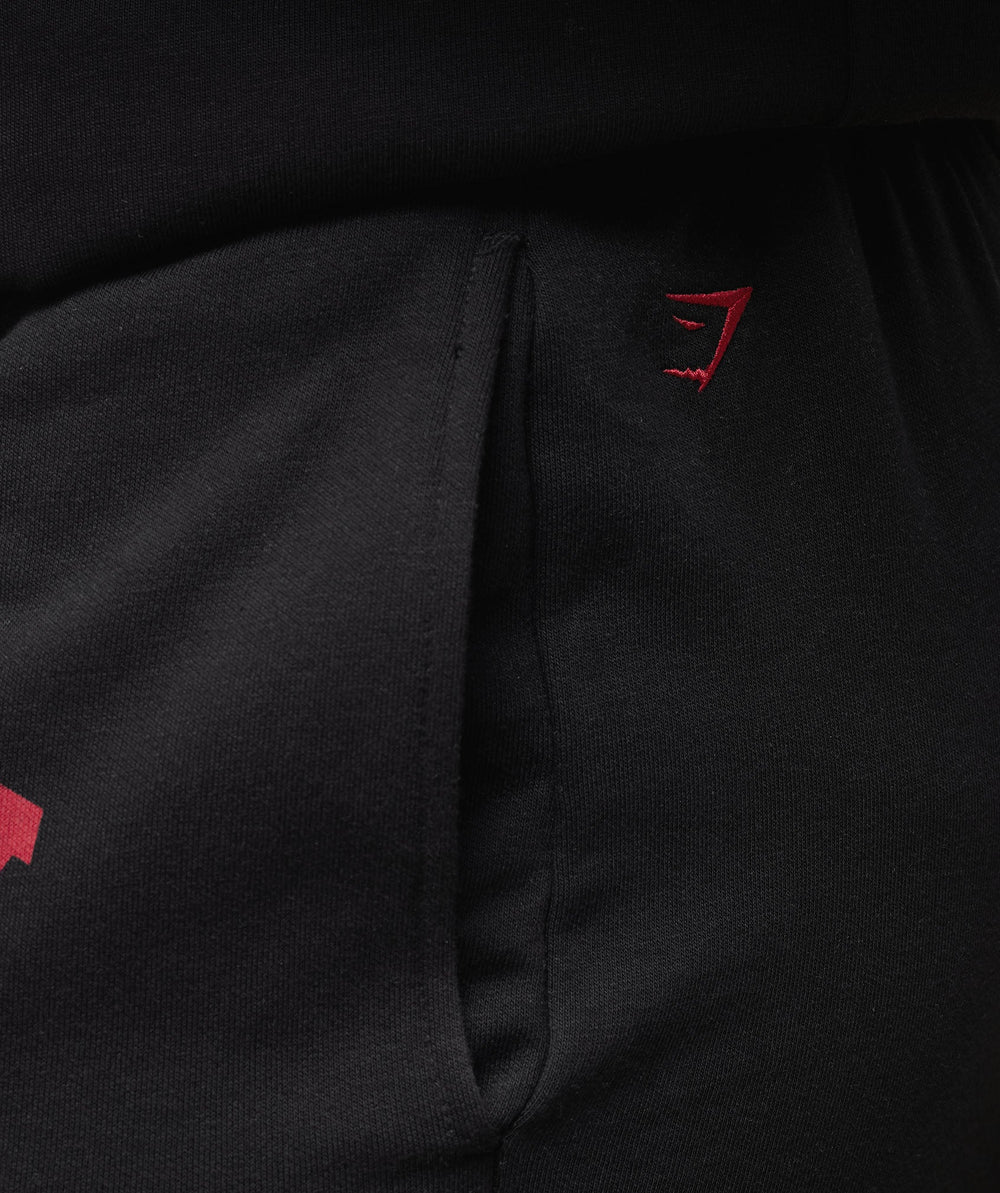 Built Different Straight Leg Joggers - Black
