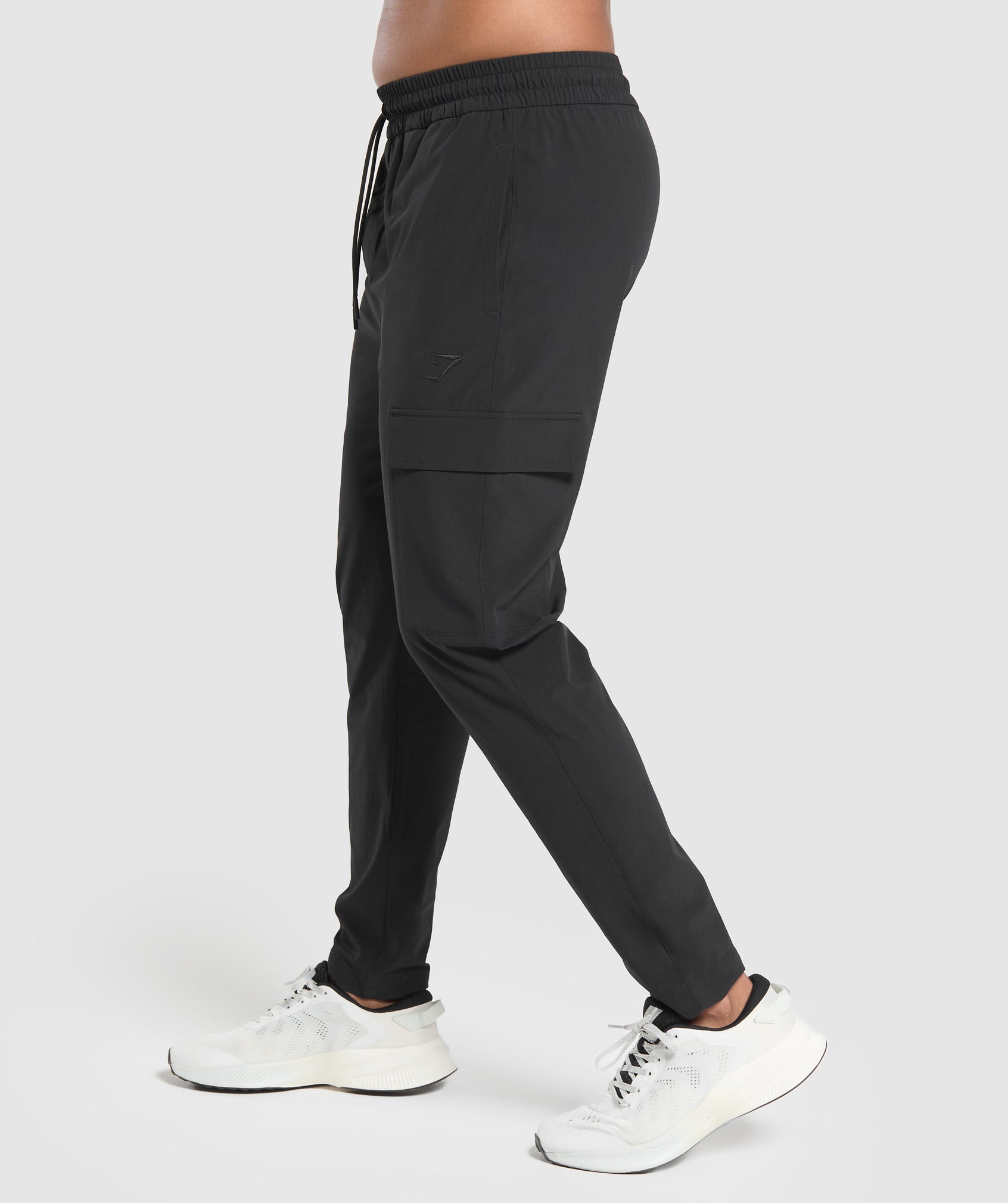 Stretch Woven Cargo Pants - Black