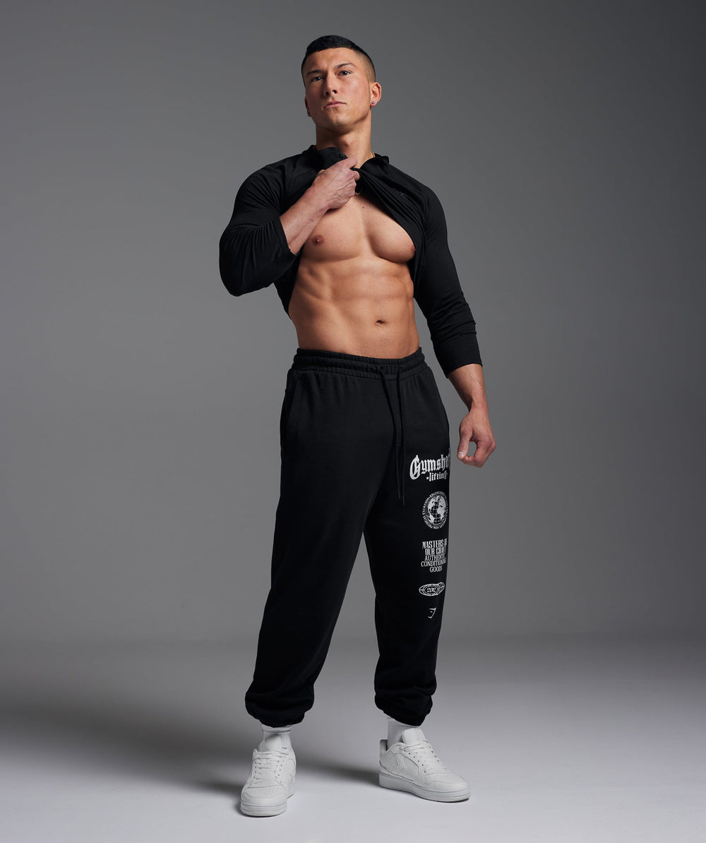 Global Lifting Oversized Joggers - Black