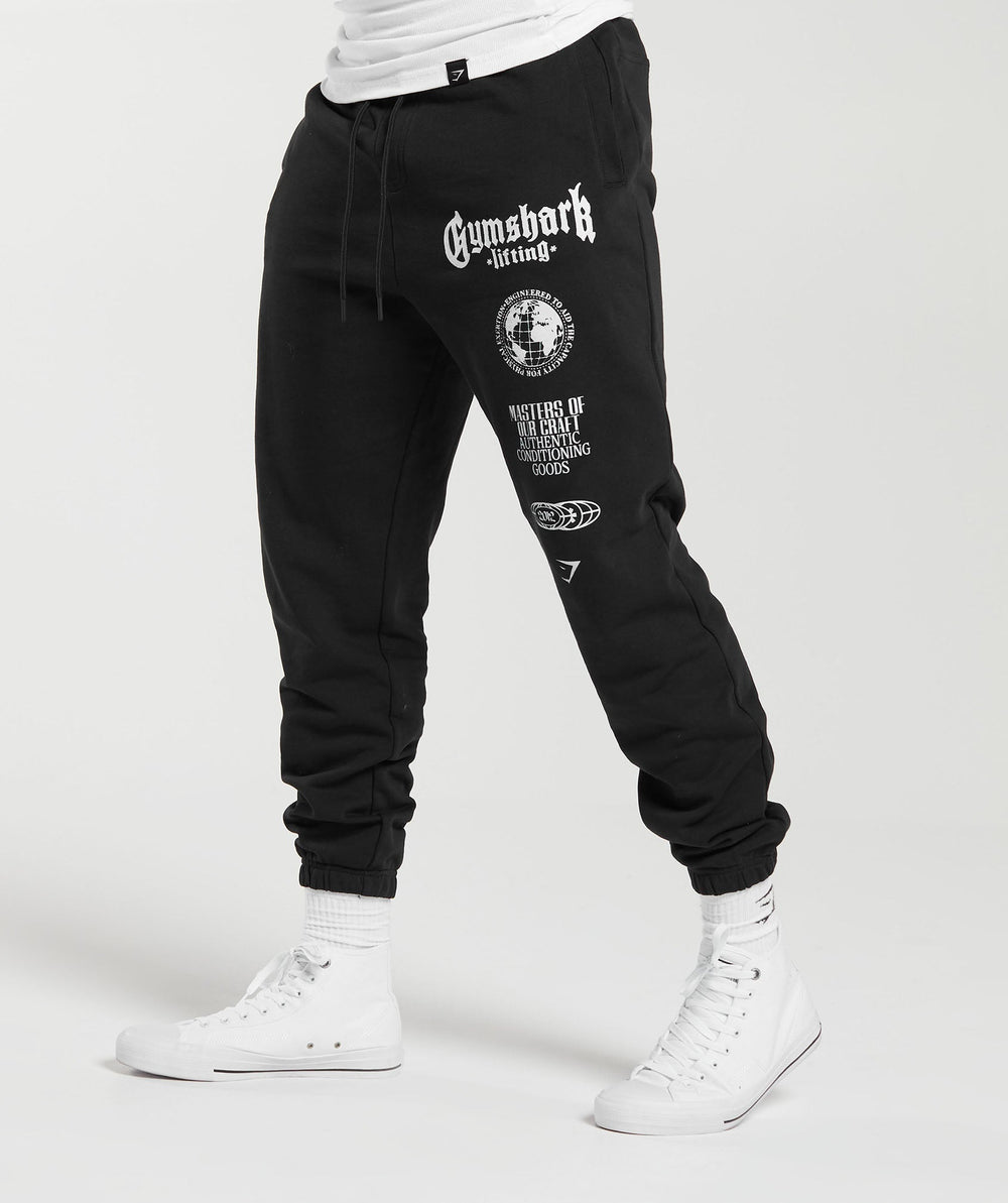 Global Lifting Oversized Joggers - Black