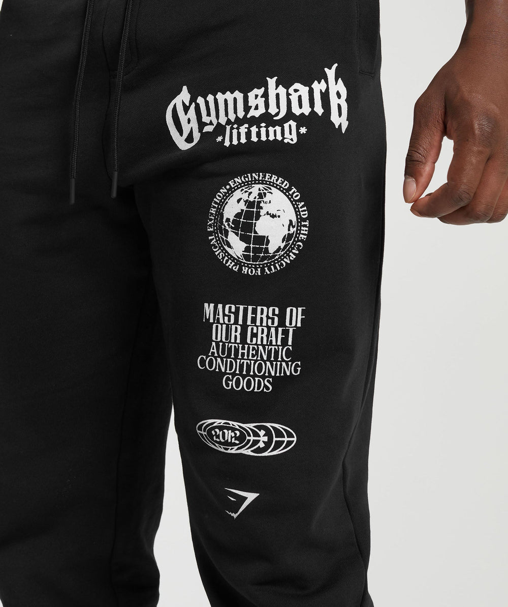 Global Lifting Oversized Joggers - Black
