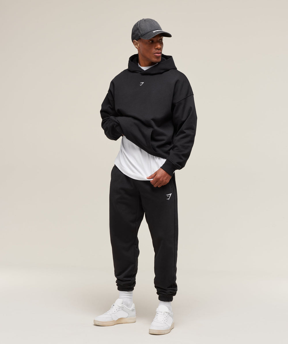 Essential Oversized Joggers - Black