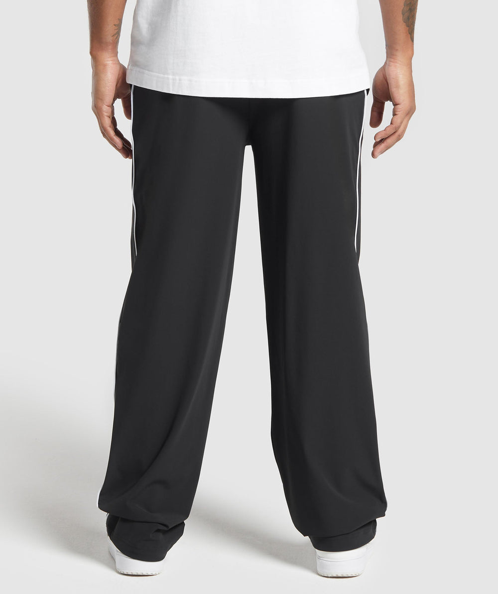 Contrast Straight Leg Pant - Black