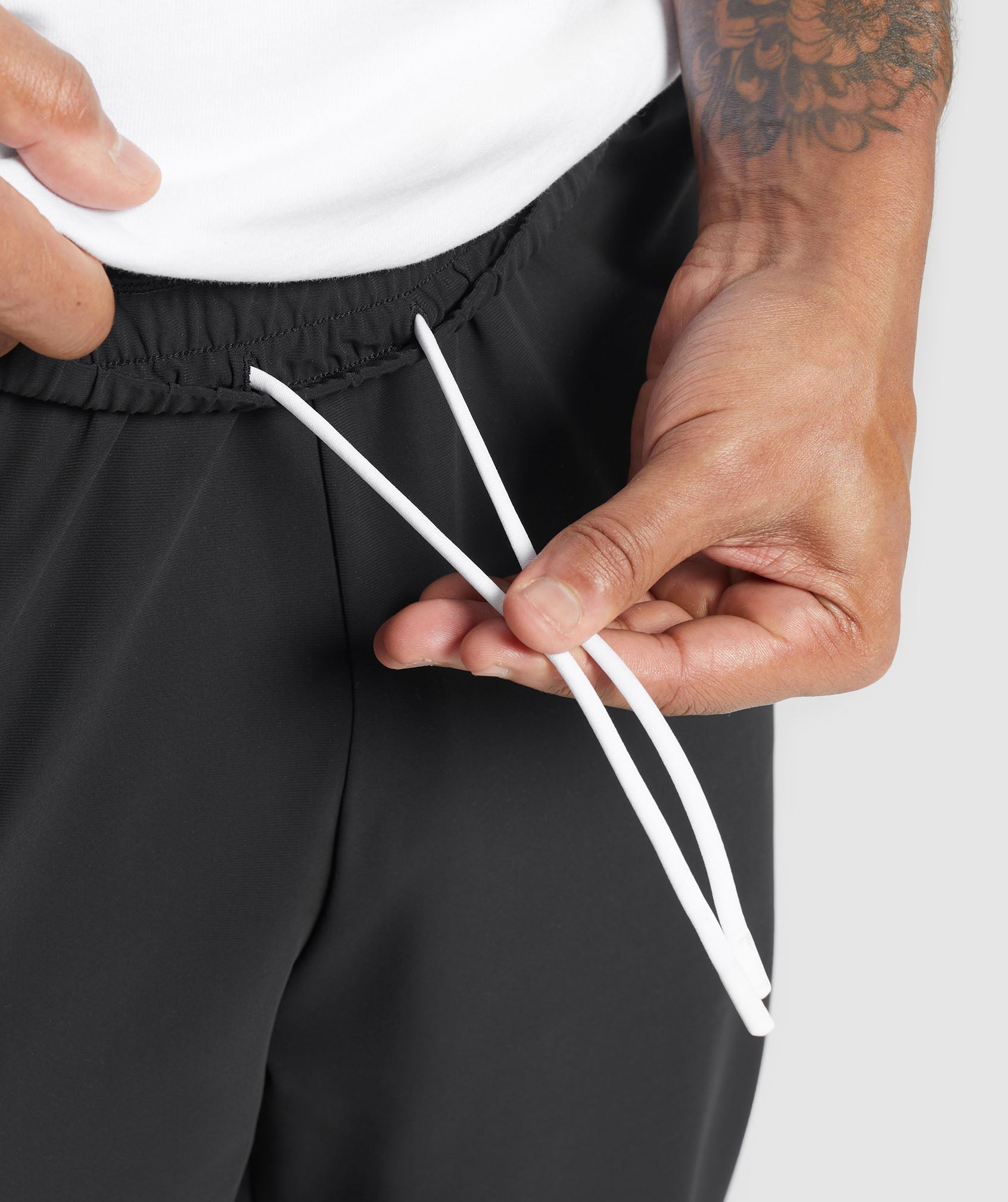 Contrast Straight Leg Pant - Black