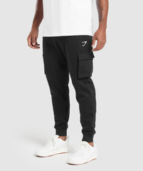 Crest Cargo Joggers - Black