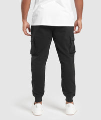 Crest Cargo Joggers - Black