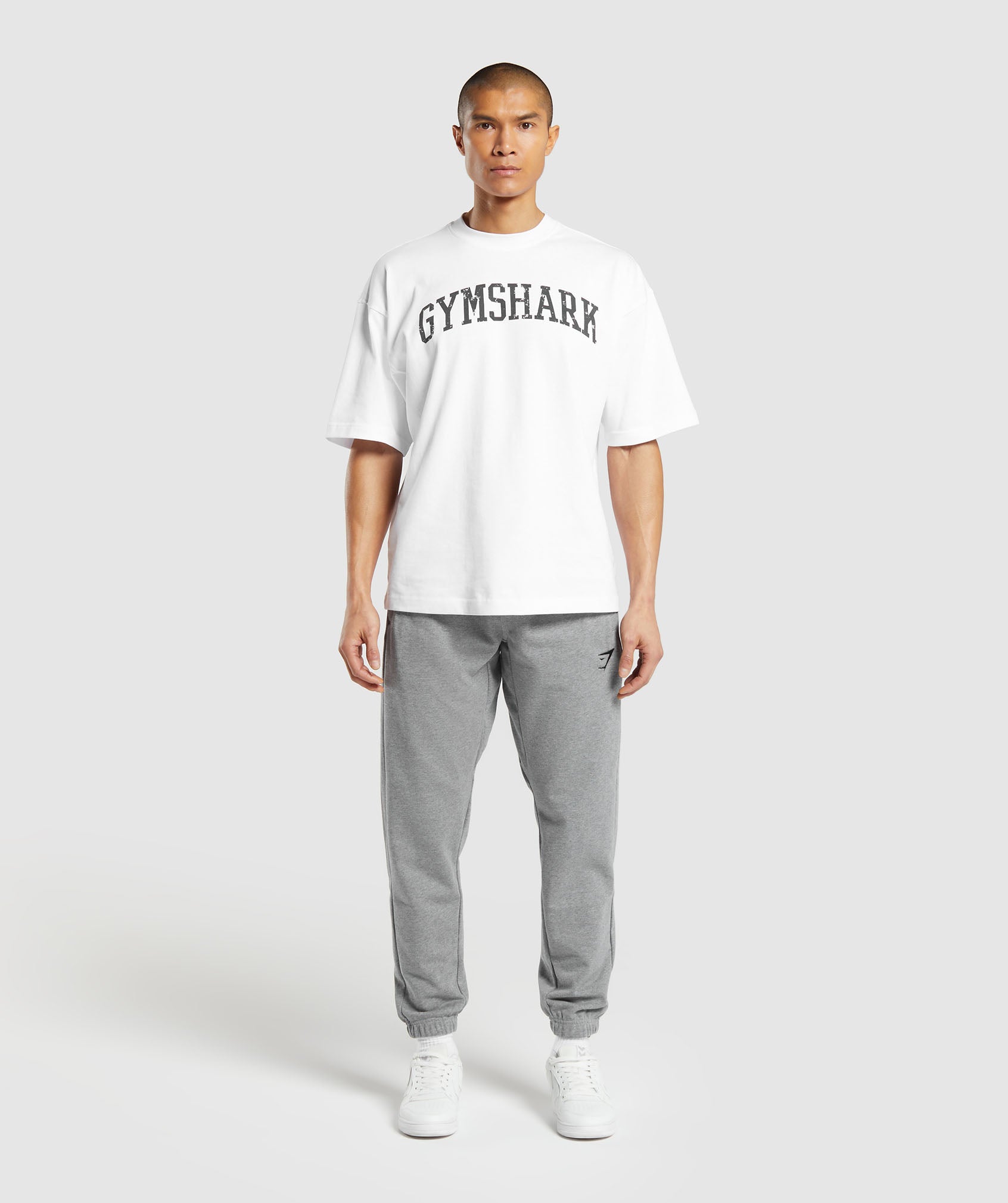 Essential Oversized Joggers - Charcoal Grey Marl