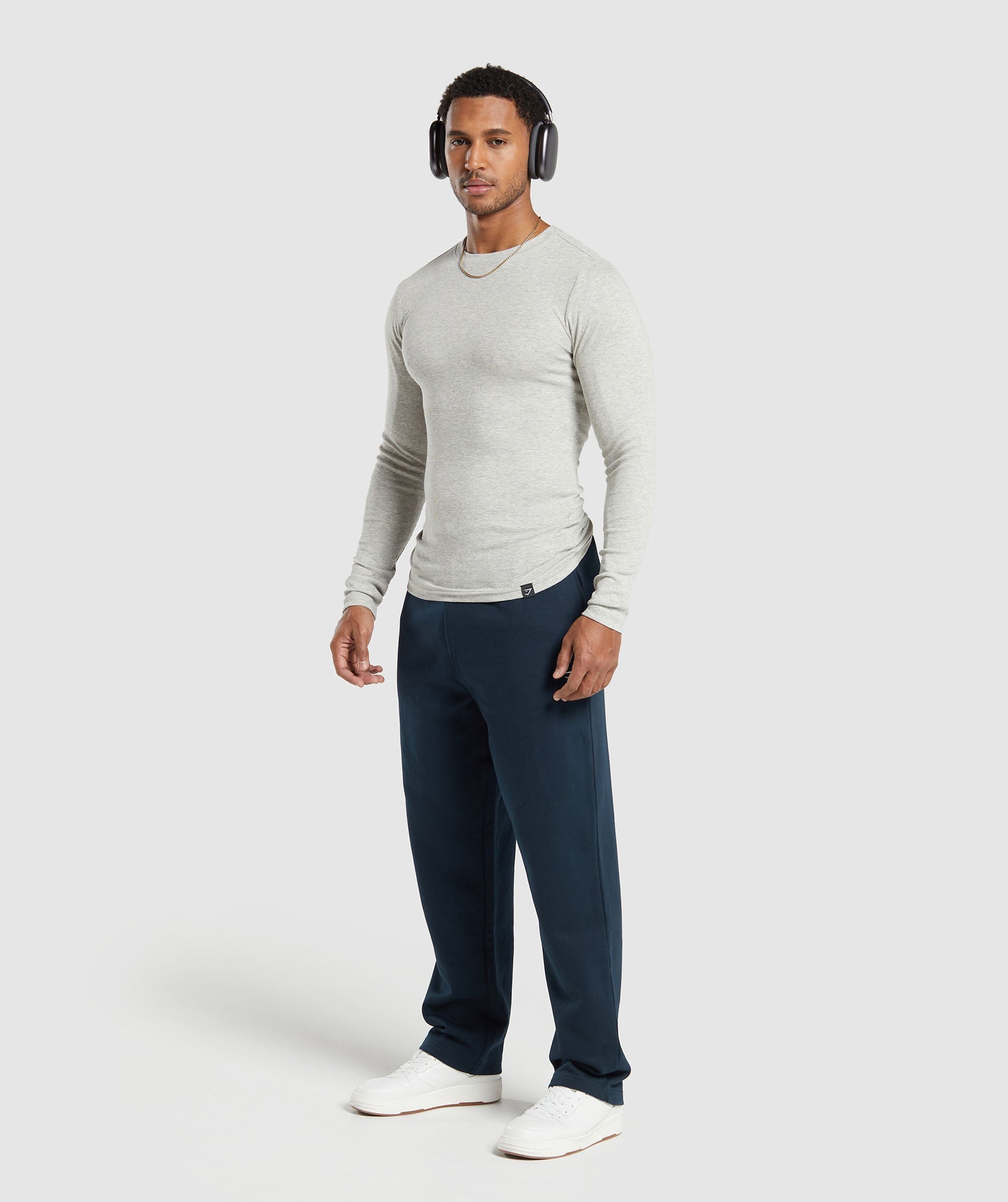 Crest Straight Leg Joggers - Navy