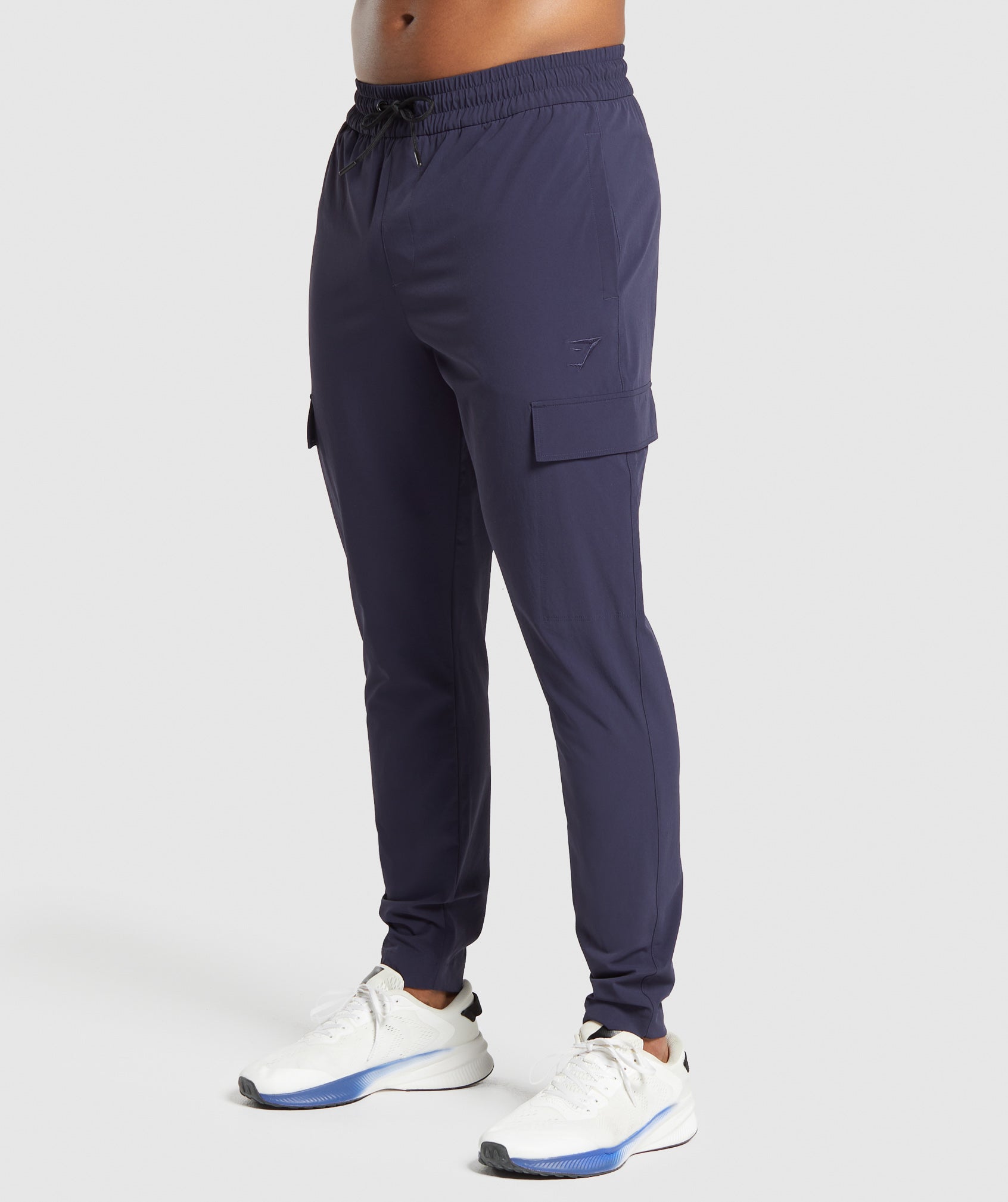 Stretch Woven Cargo Pants - Heavy Blue