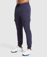 Stretch Woven Cargo Pants - Heavy Blue