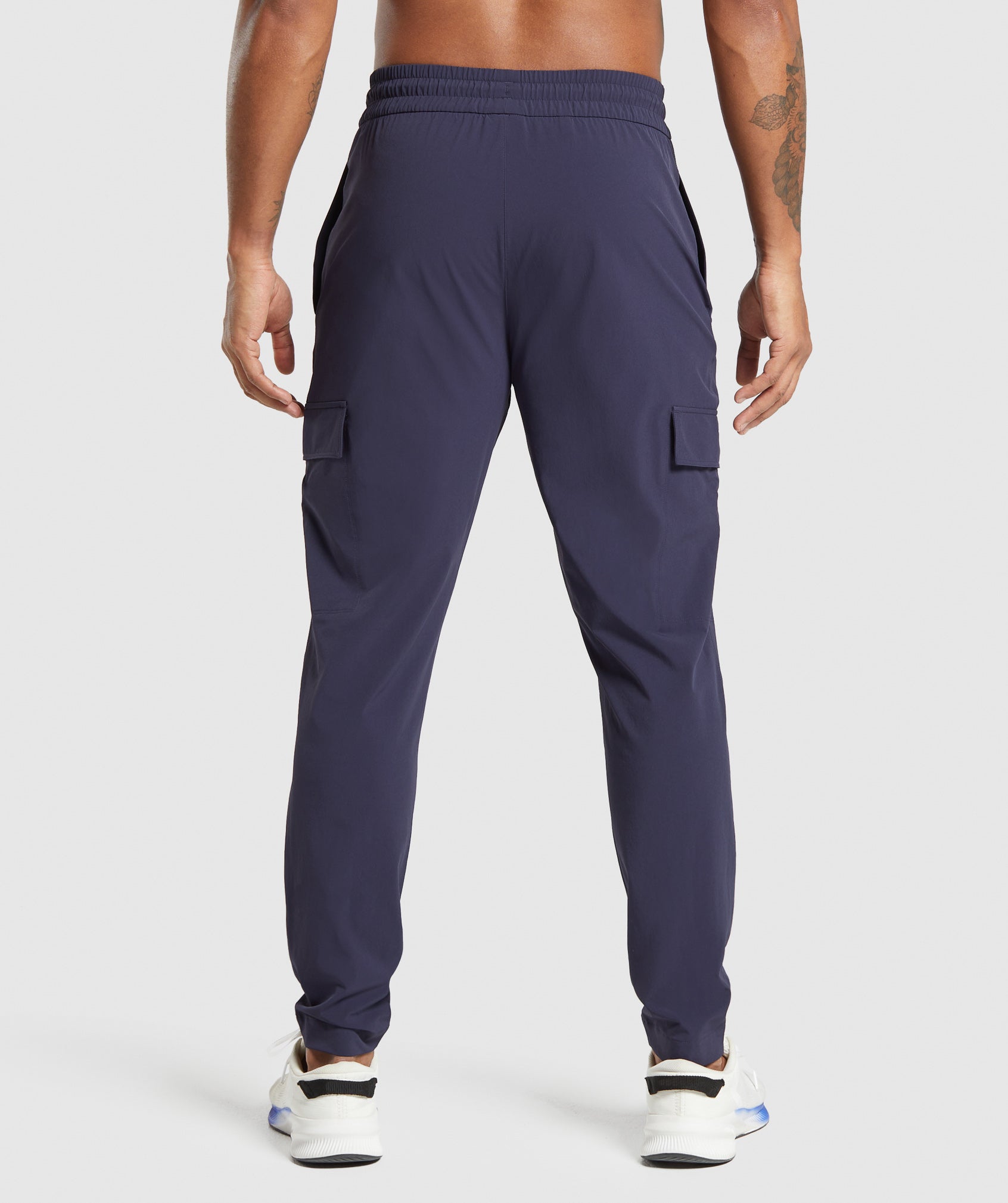 Stretch Woven Cargo Pants - Heavy Blue