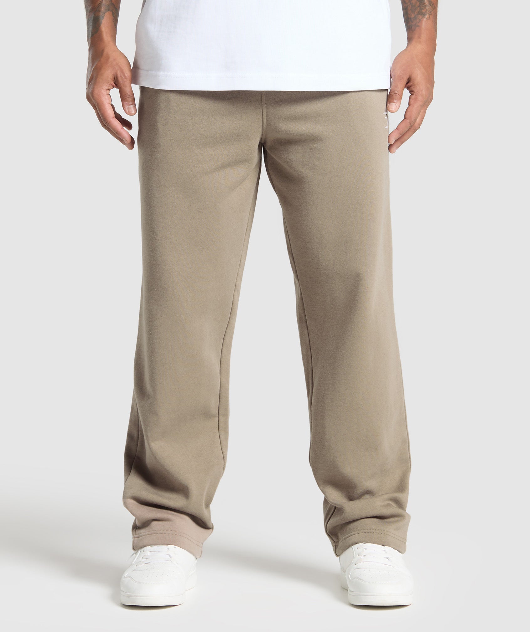 Crest Straight Leg Joggers - Lifestyle Brown