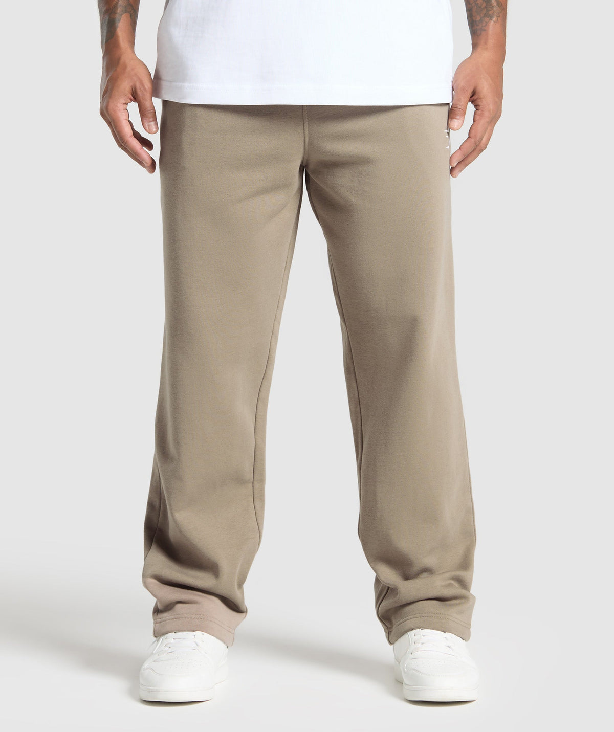 Crest Straight Leg Joggers - Lifestyle Brown