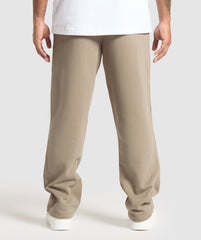 Crest Straight Leg Joggers - Lifestyle Brown