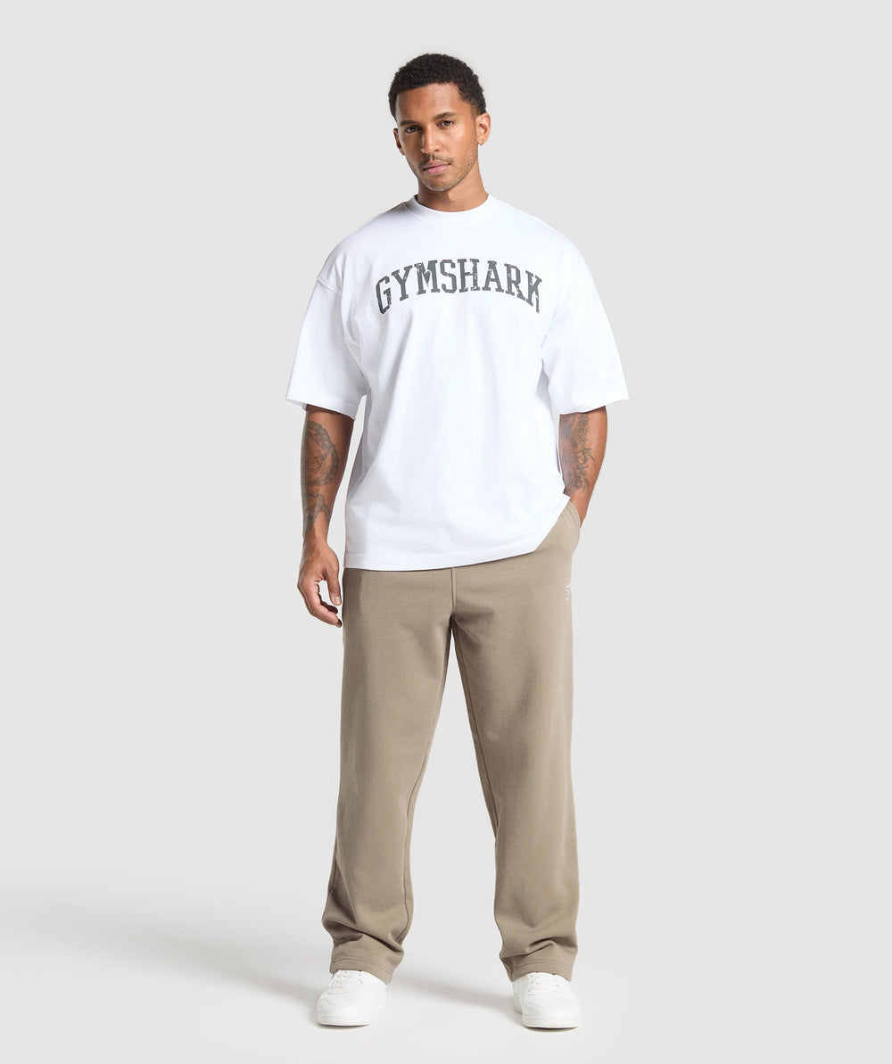 Crest Straight Leg Joggers - Lifestyle Brown