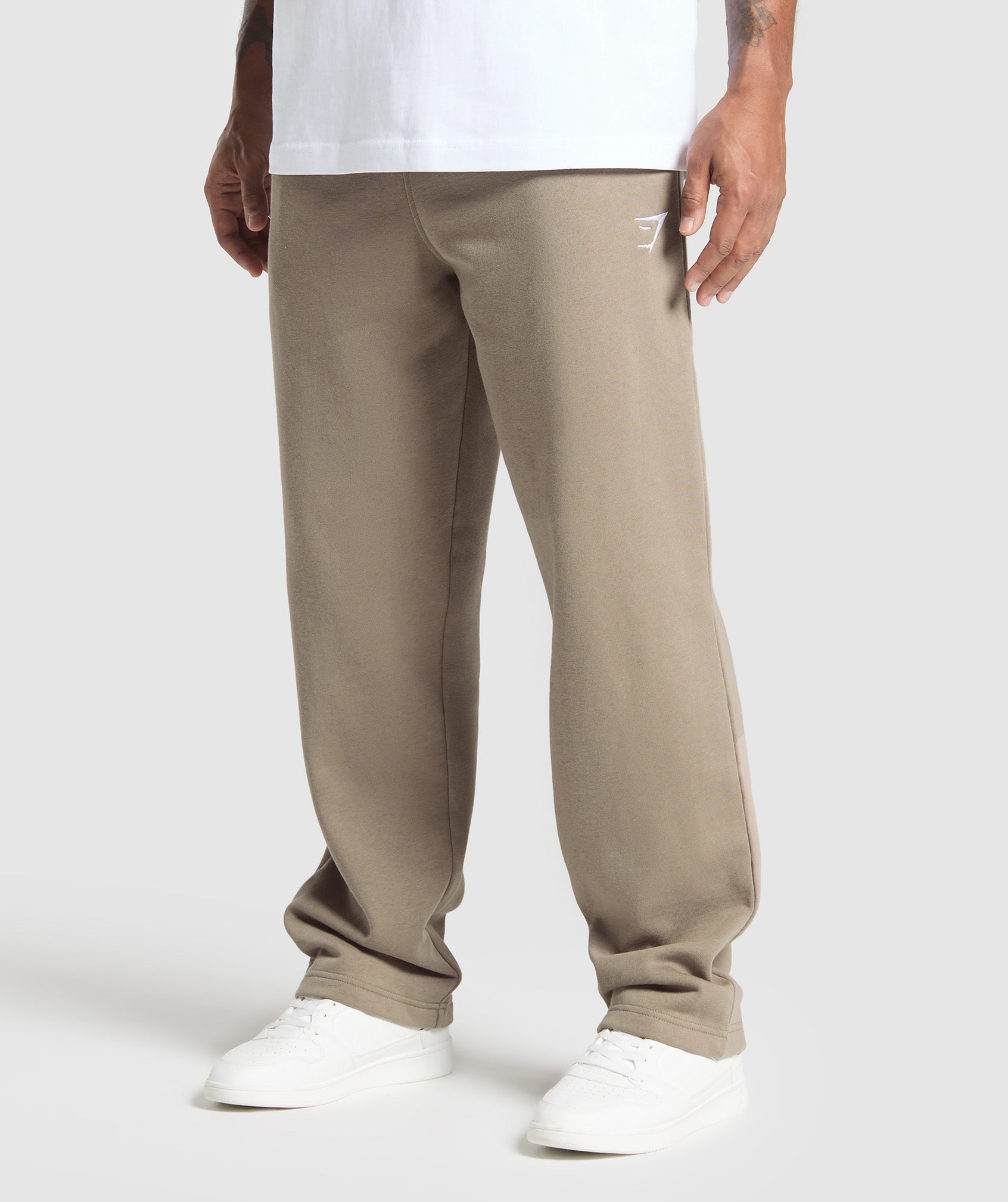 Crest Straight Leg Joggers - Lifestyle Brown