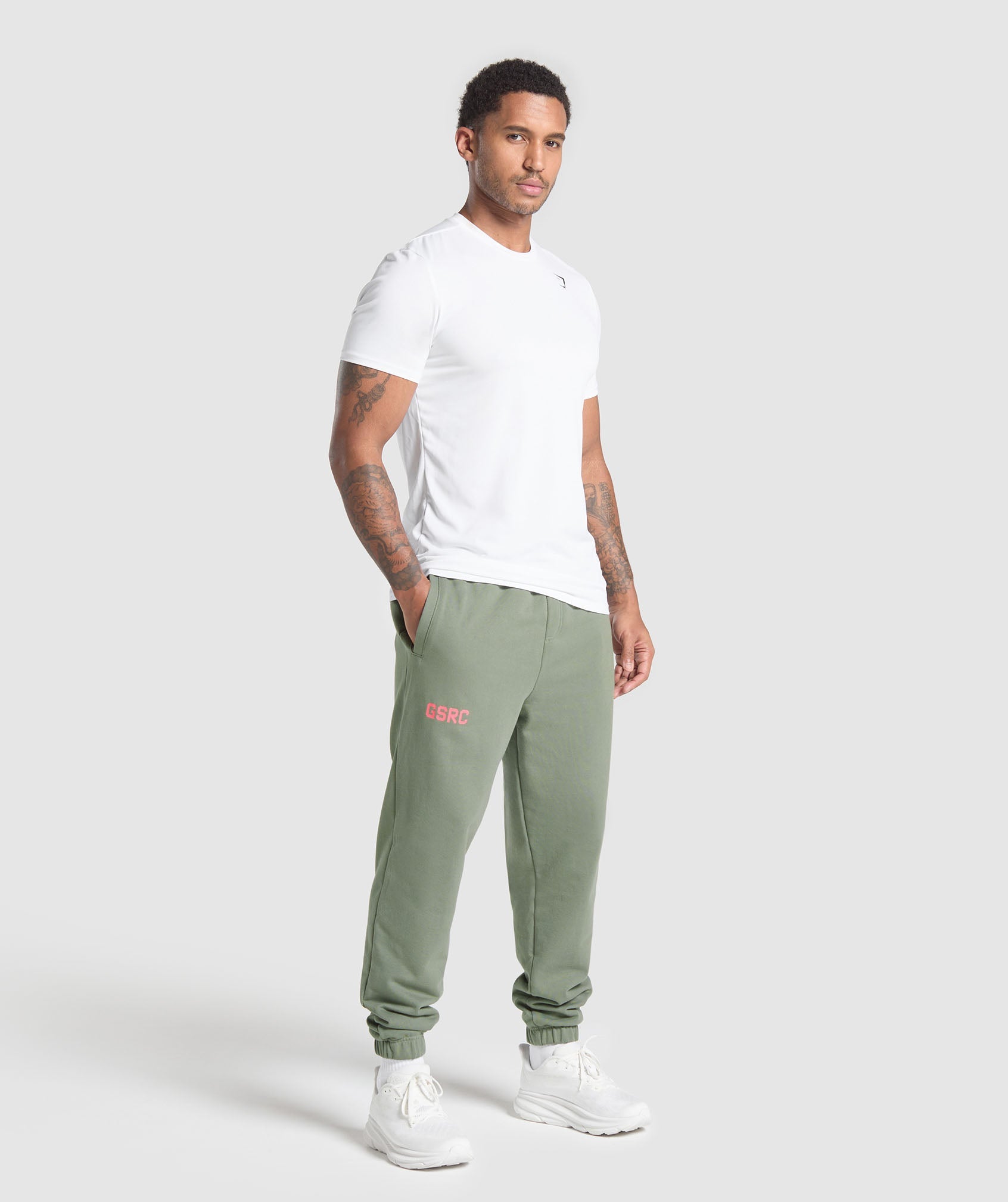 Running Graphic Joggers - Unit Green