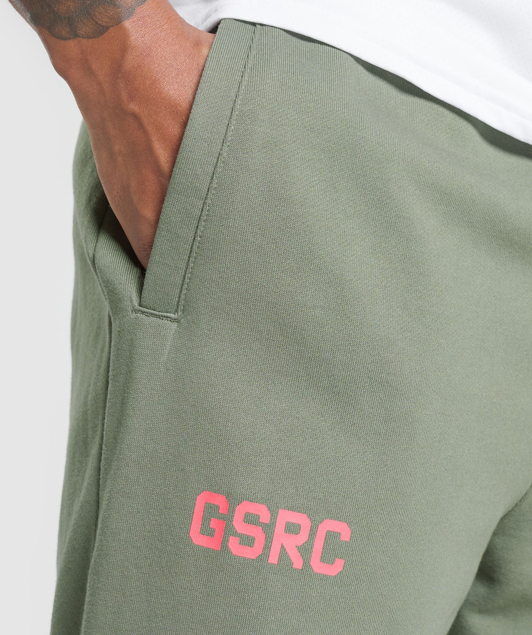 Running Graphic Joggers - Unit Green