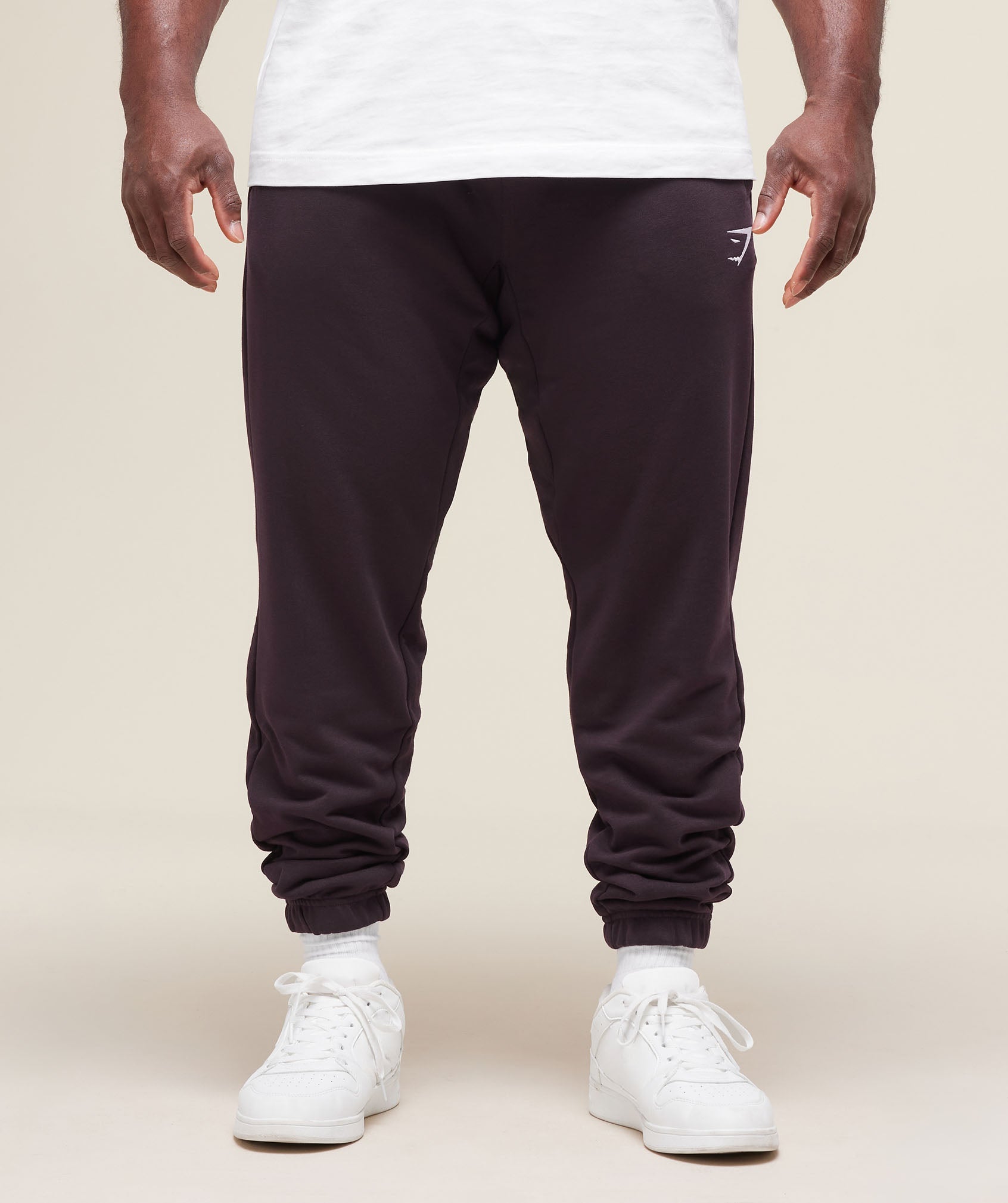 Essential Oversized Joggers - Plum Brown