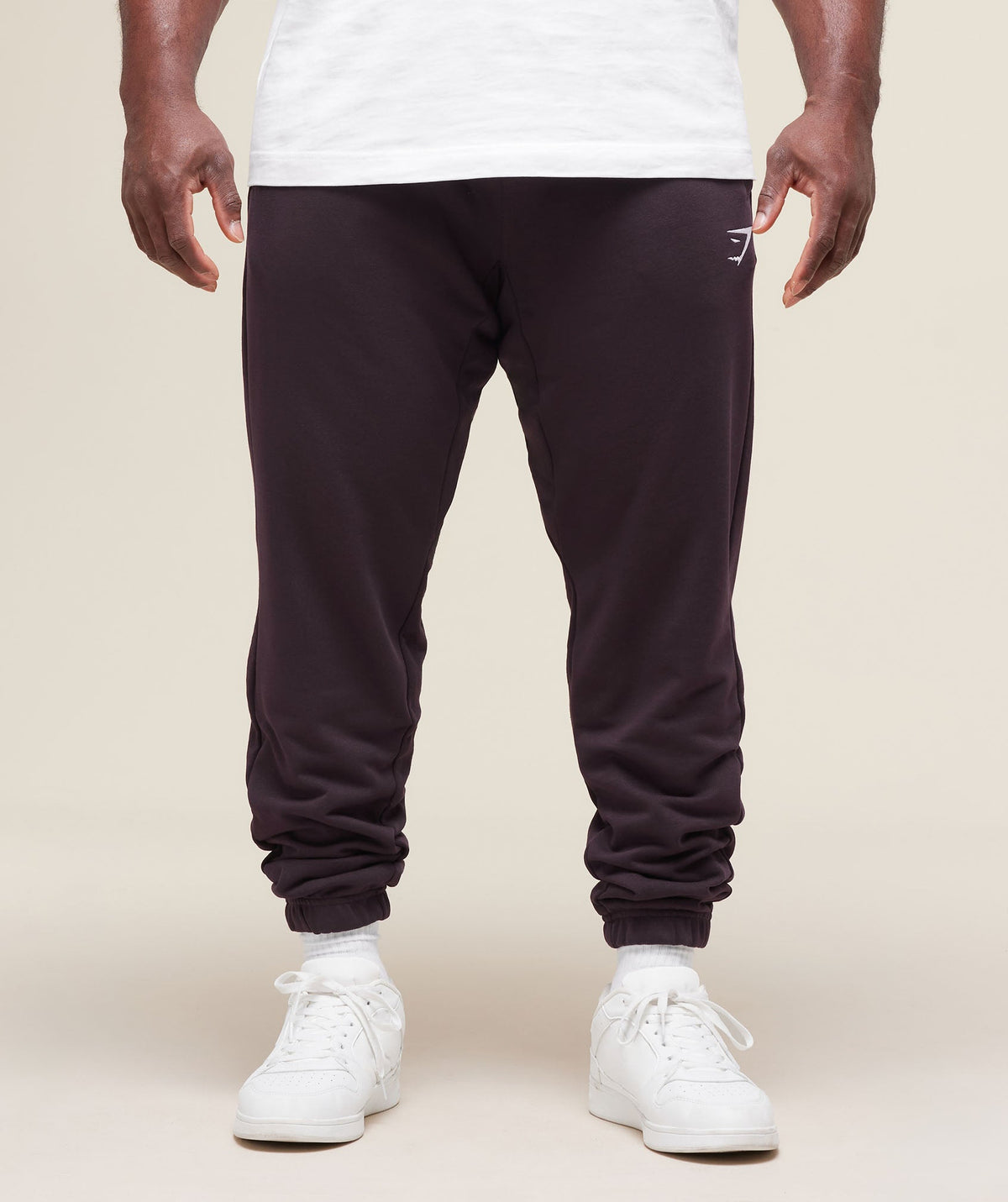Essential Oversized Joggers - Plum Brown