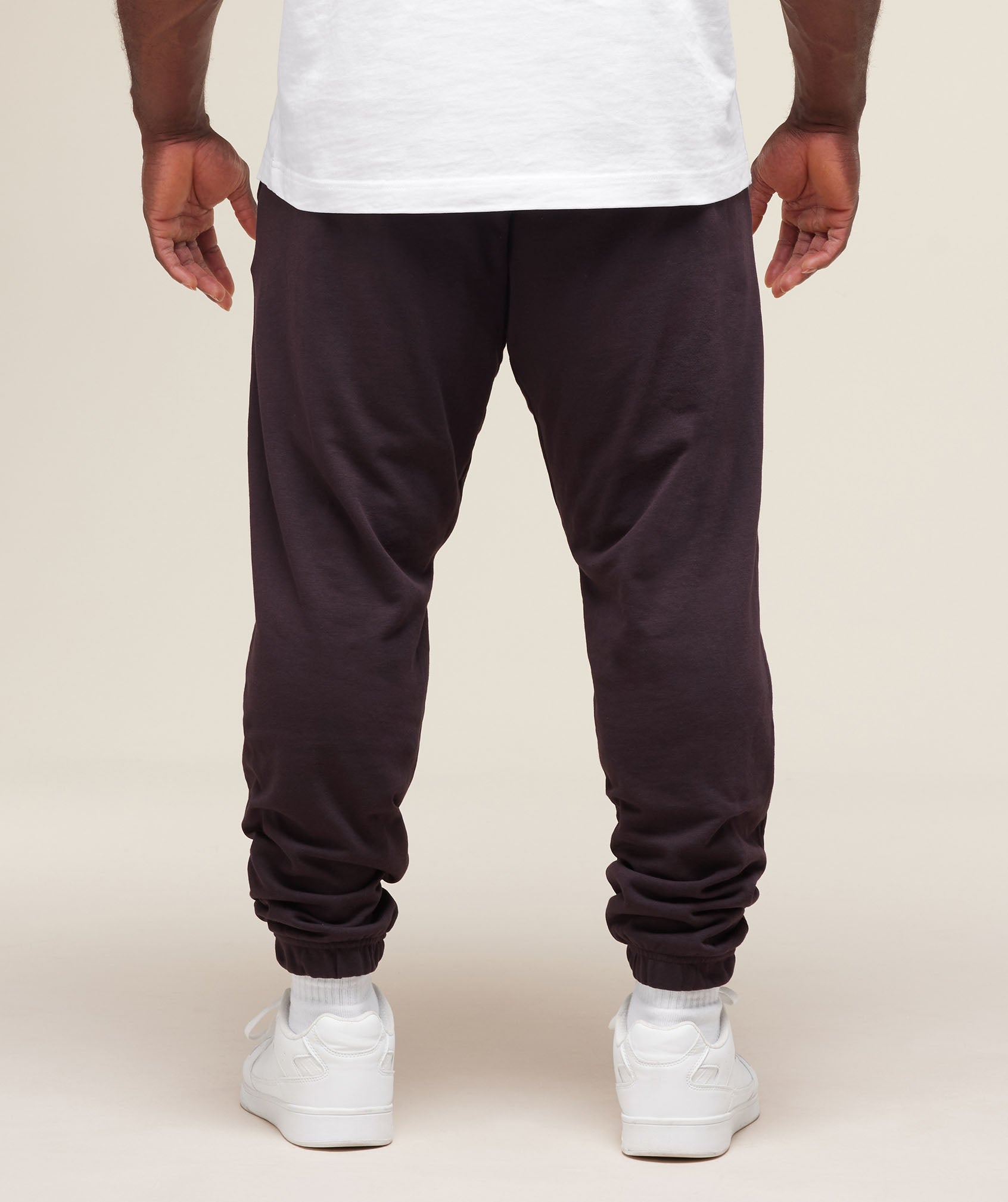Essential Oversized Joggers - Plum Brown