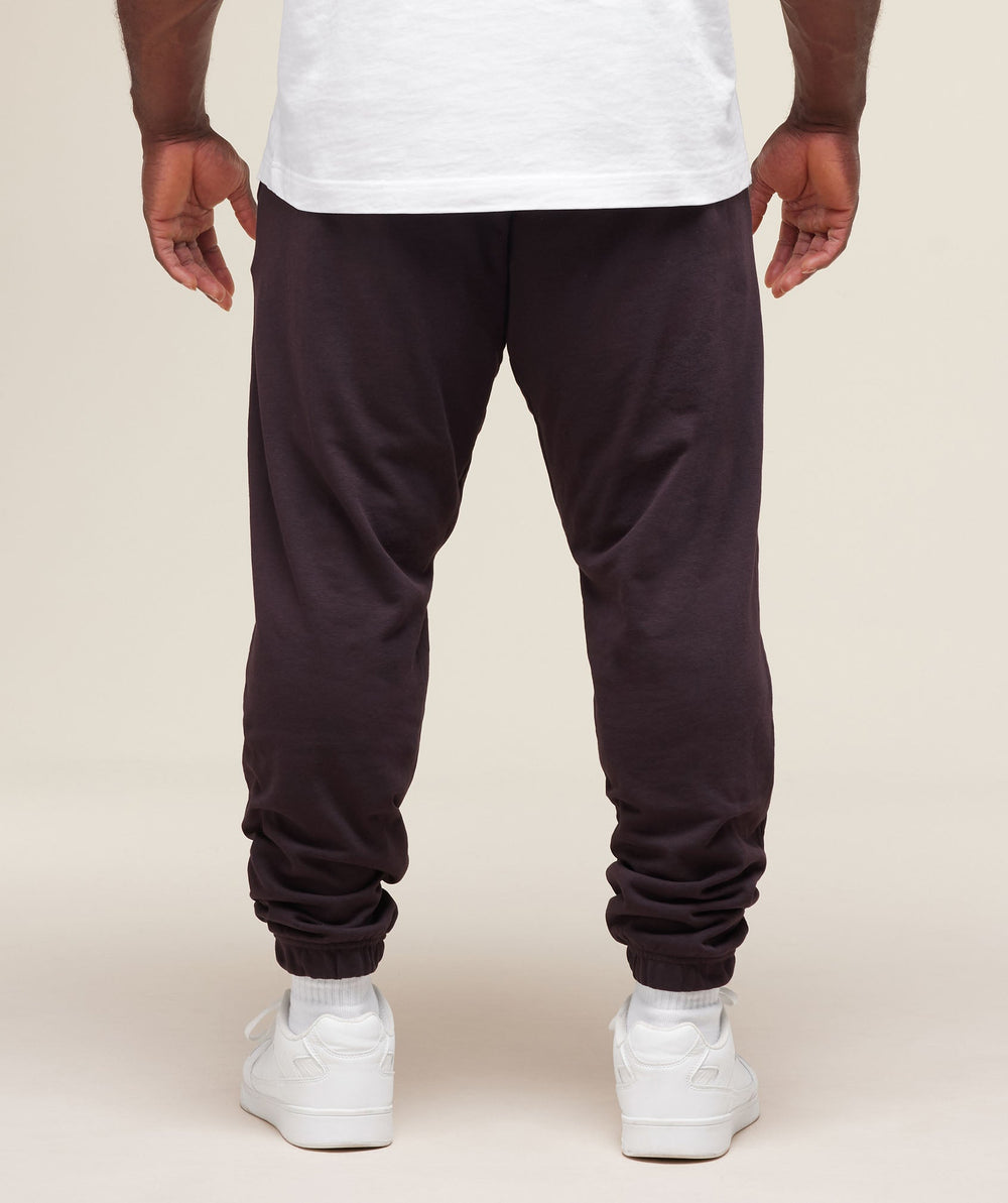 Essential Oversized Joggers - Plum Brown