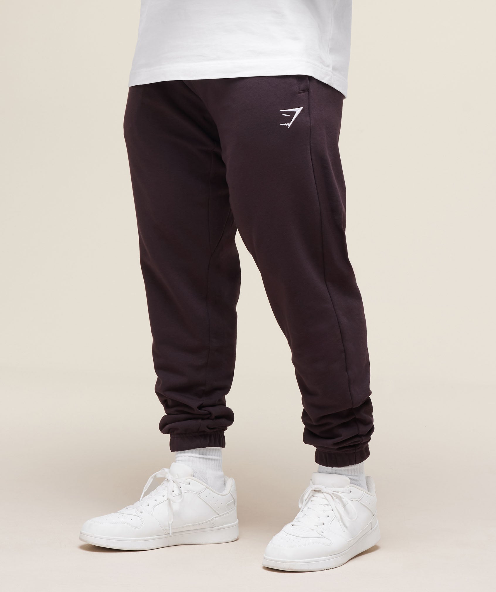 Essential Oversized Joggers - Plum Brown