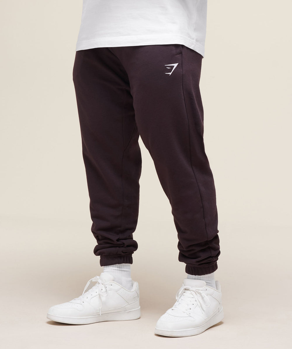 Essential Oversized Joggers - Plum Brown