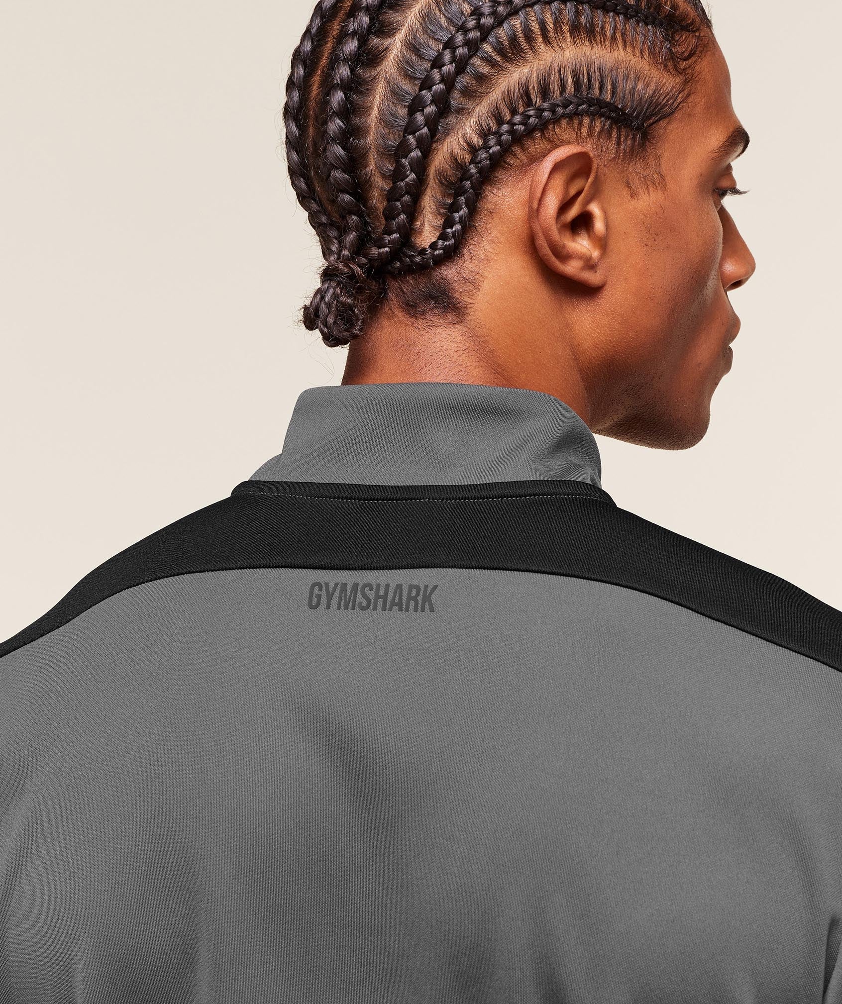 Arrival Block 1/4 Zip - Dark Grey