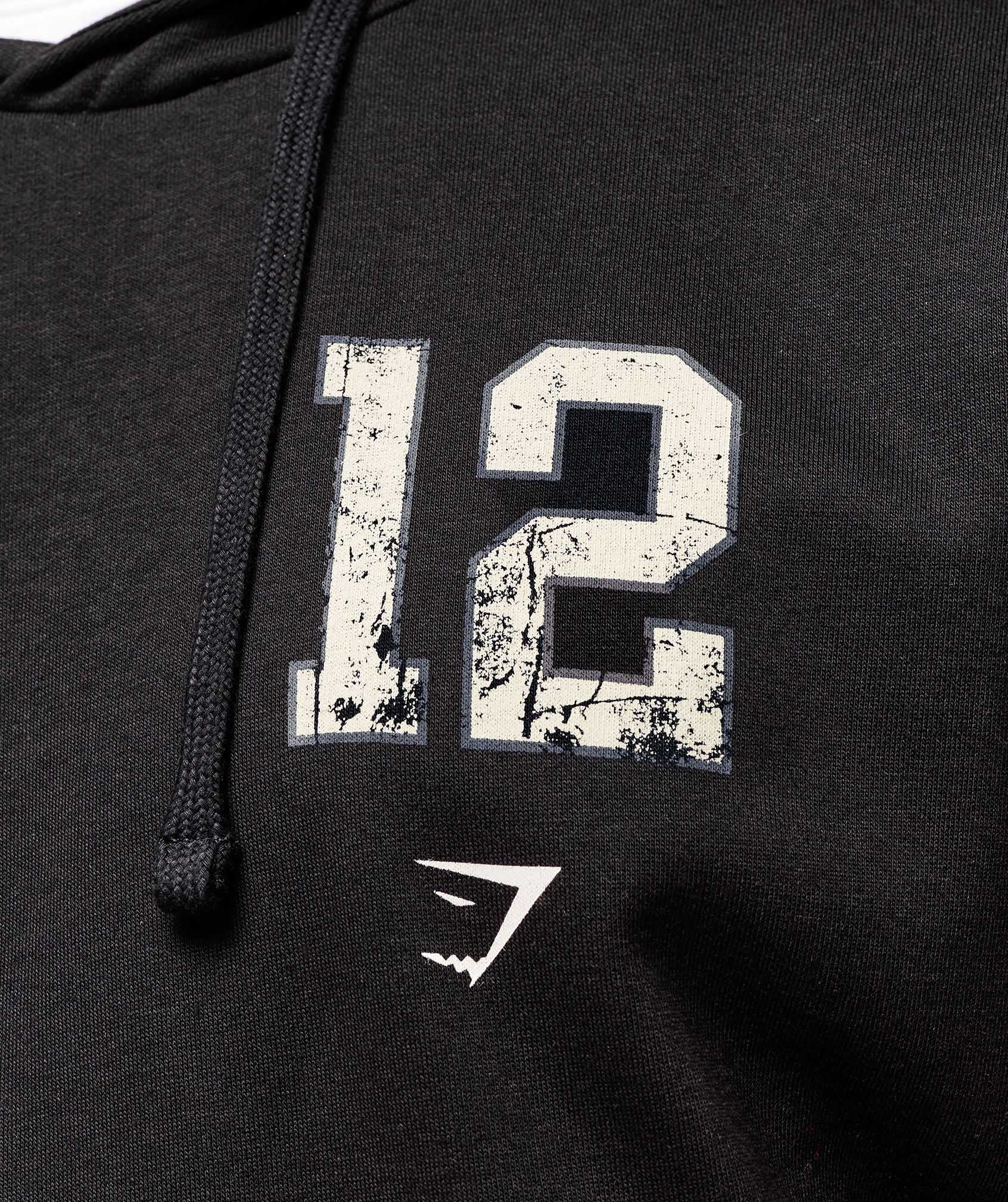 Collegiate Graphic Hoodie - Black