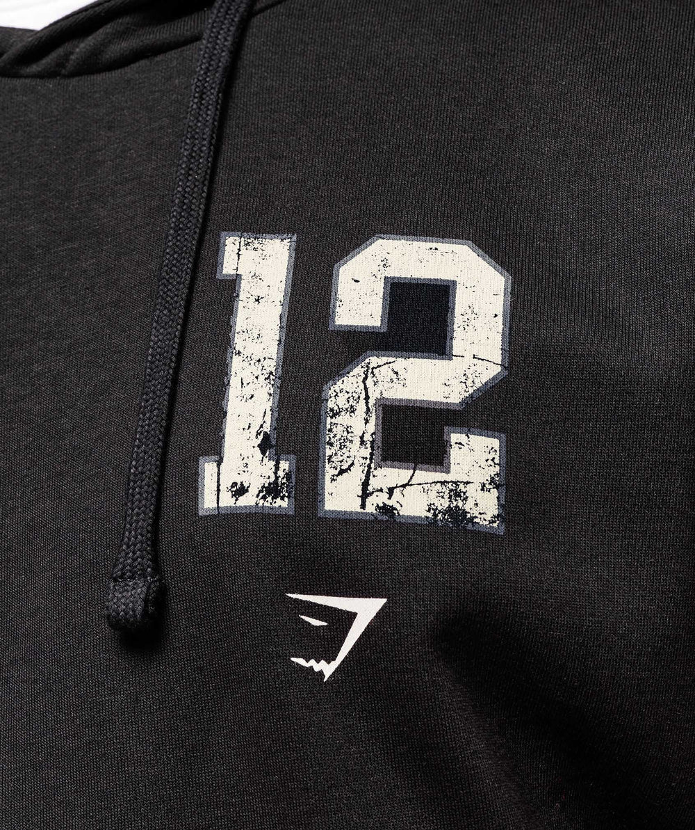 Collegiate Graphic Hoodie - Black