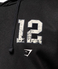 Collegiate Graphic Hoodie - Black
